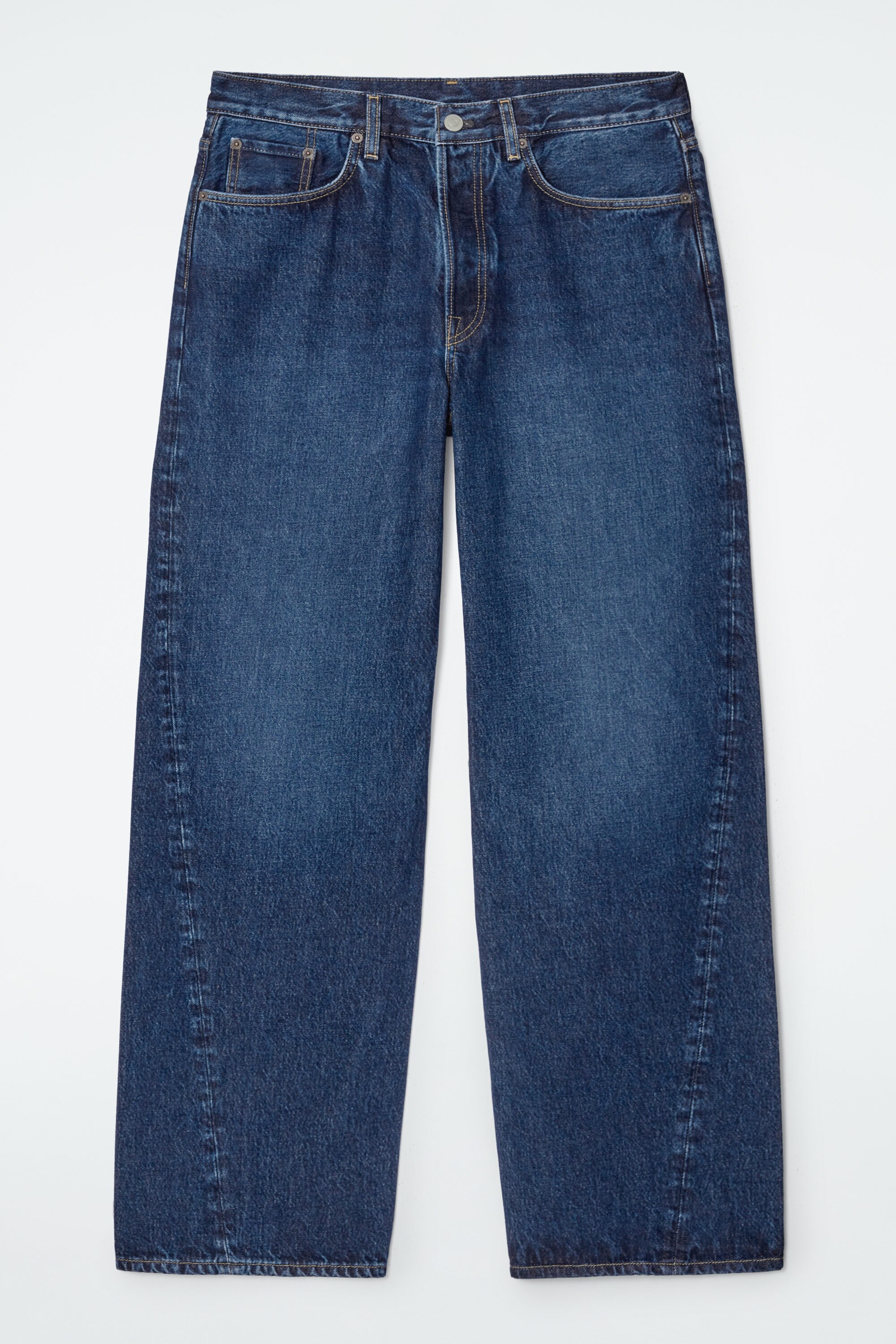 FACADE STRAIGHT-LEG JEANS - DARK BLUE | COS