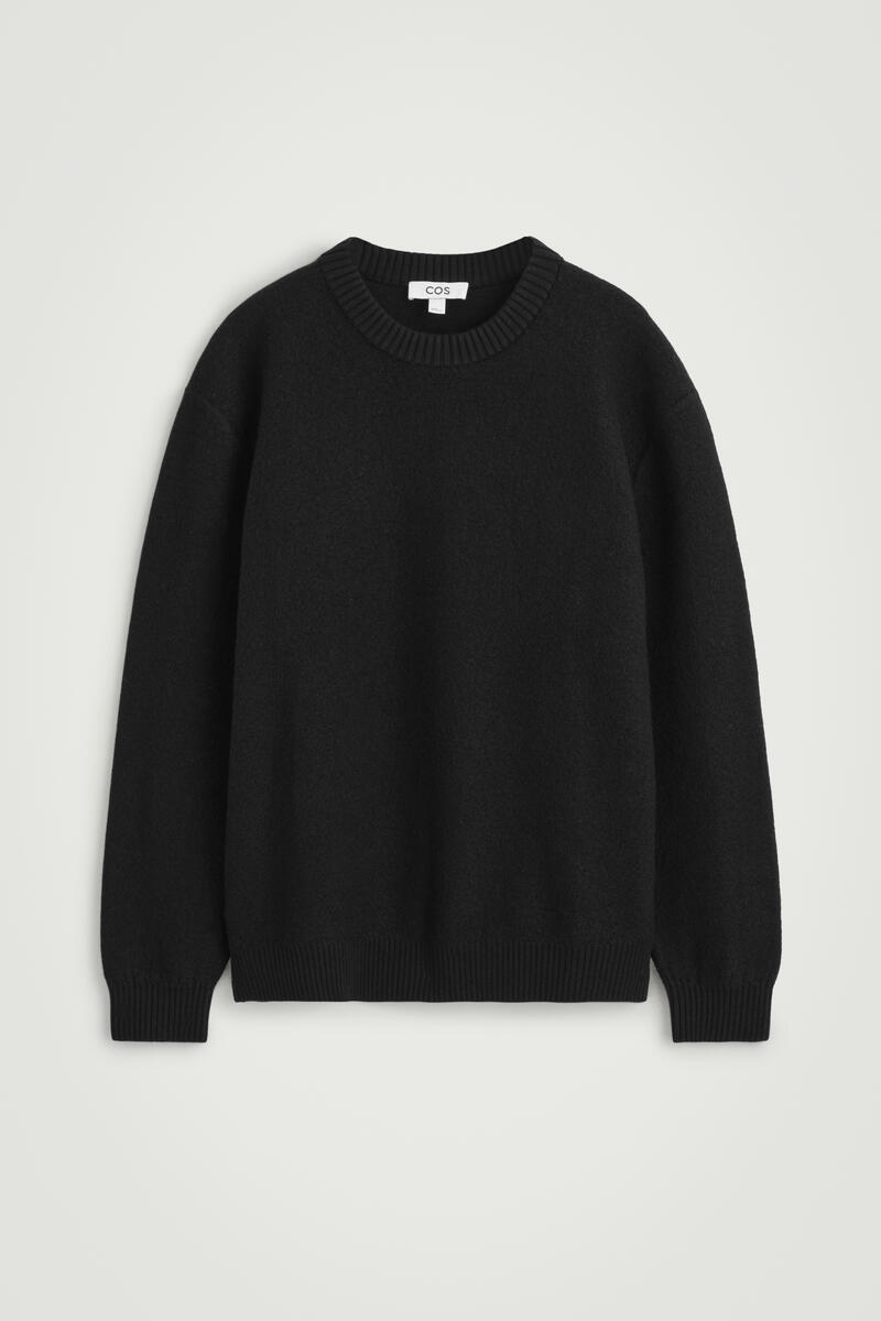 Boiled Merino Wool Crew-Neck Sweater