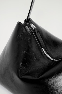 PAVILION SHOULDER BAG - LEATHER — BLACK 5