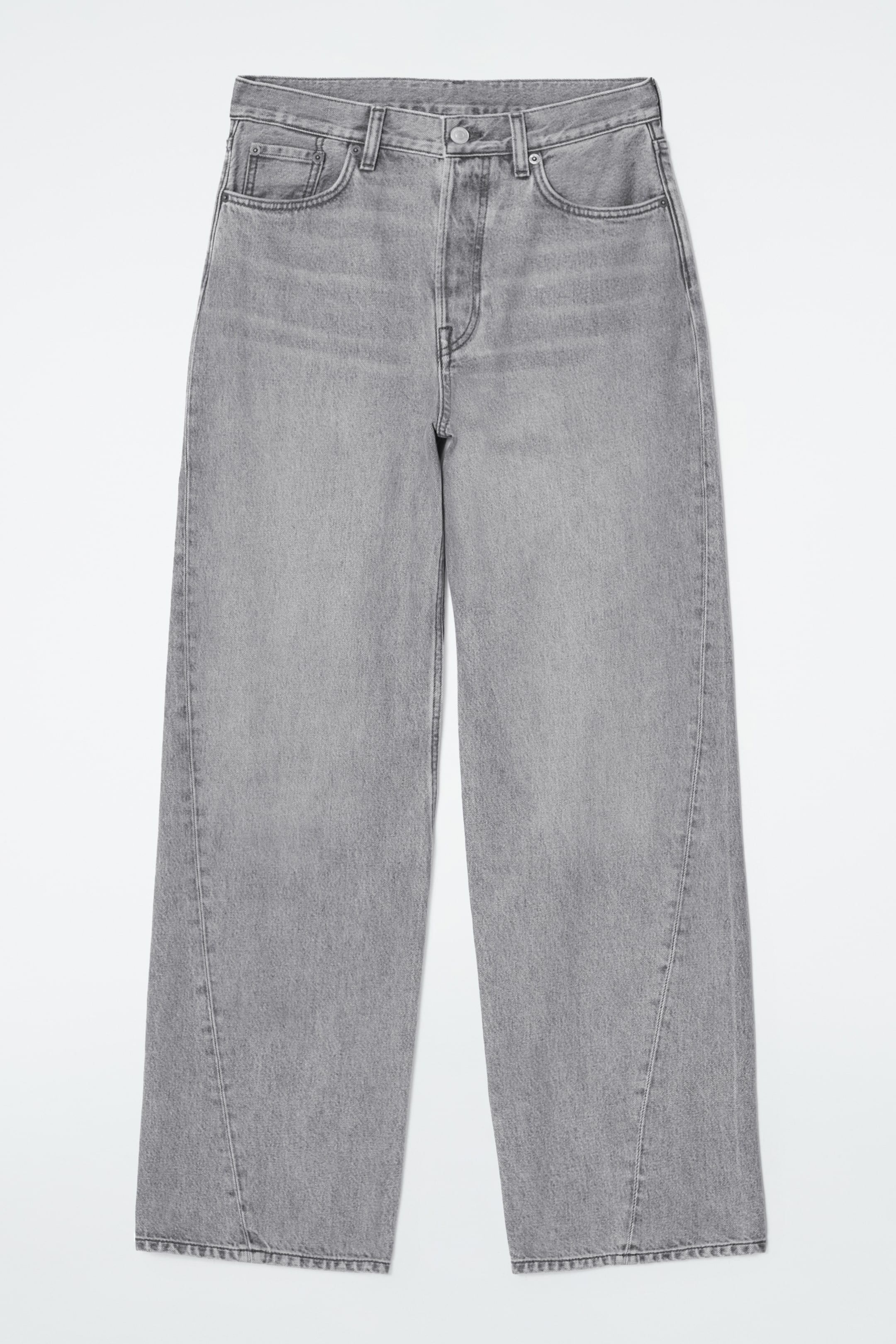 View larger image: FACADE STRAIGHT-LEG JEANS - GREY - Ladies | H&M GB 6