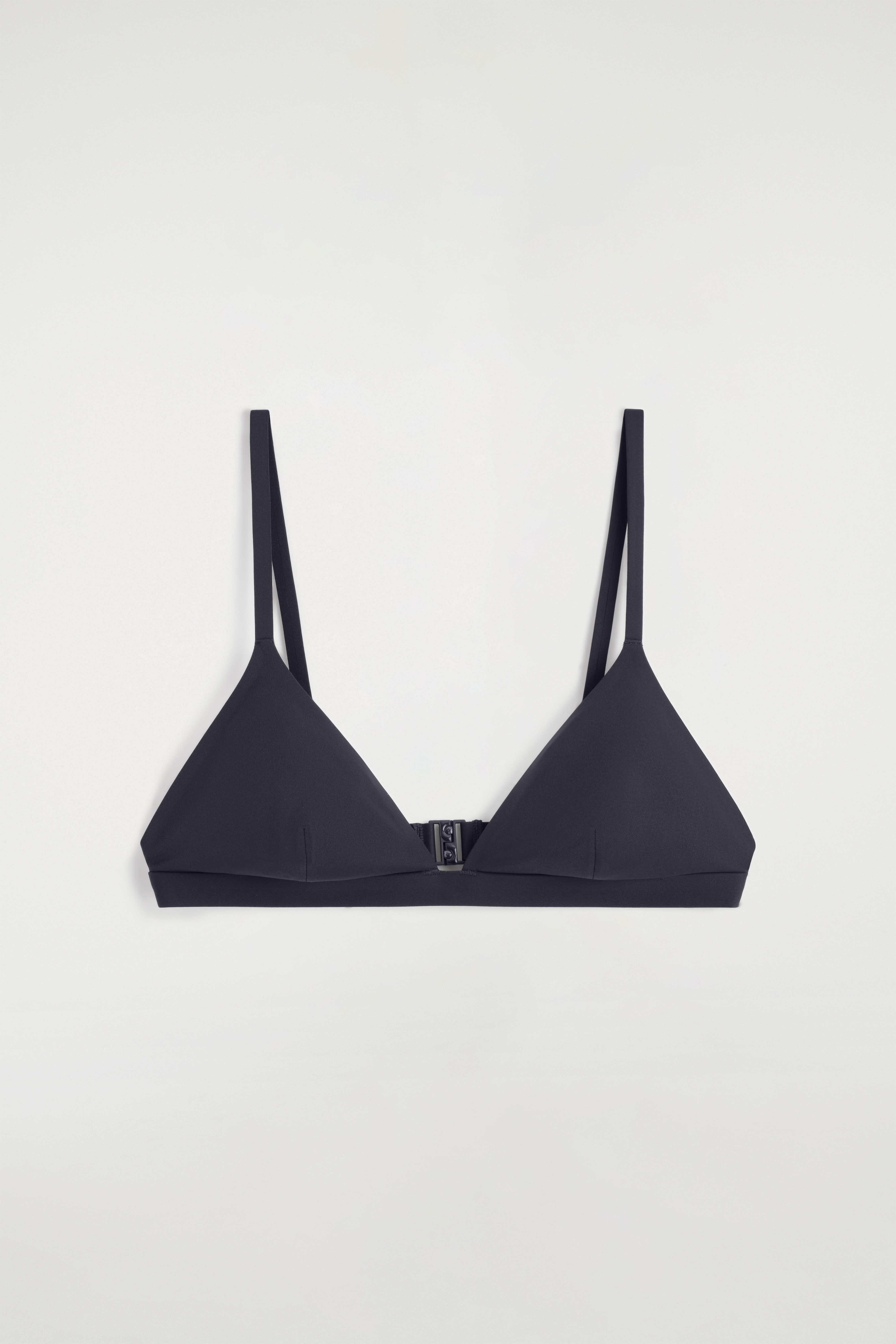 TOP BIKINI A TRIANGOLO - BLU NAVY/MARRONE SCURO