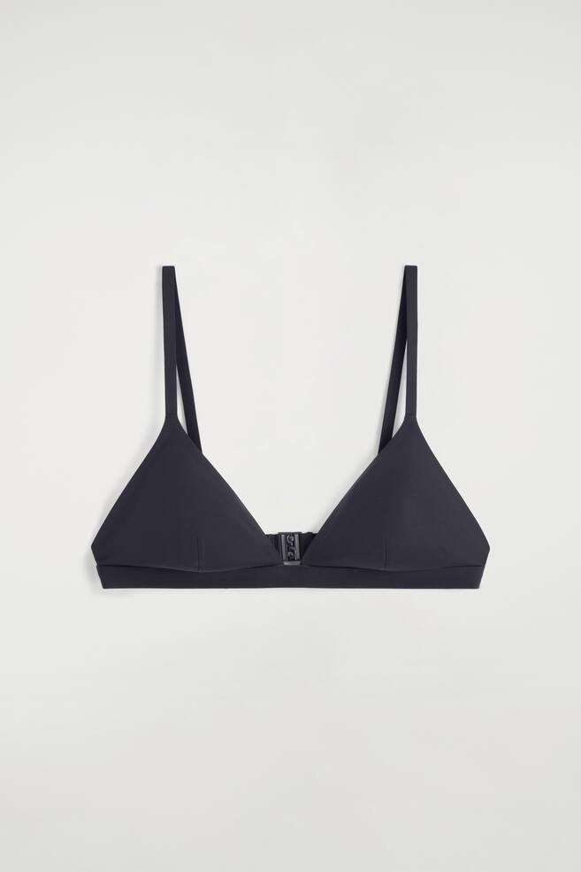 TRIANGEL-BIKINIOBERTEIL - NAVYBLAU/DUNKELBRAUN - 1