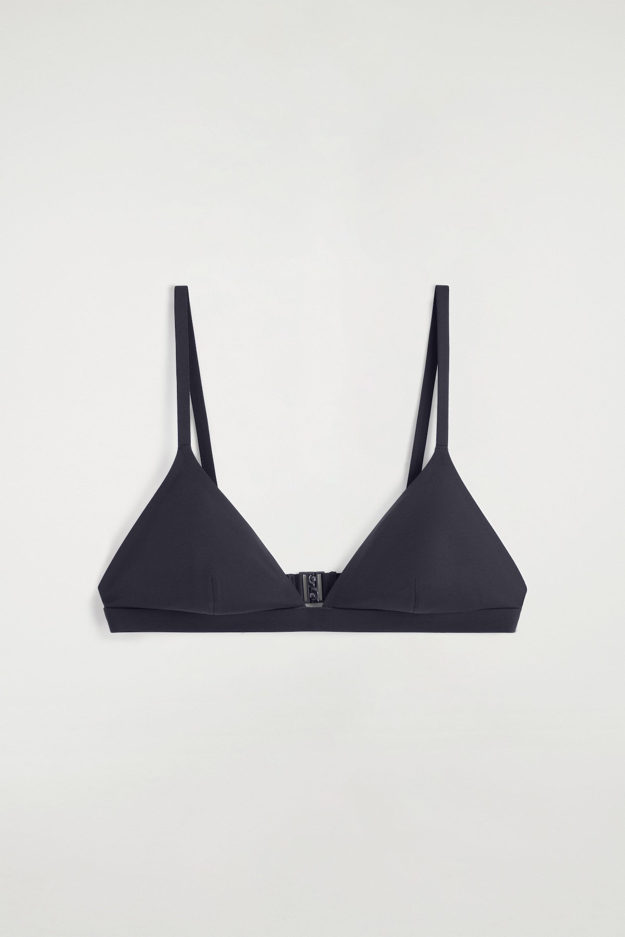 TRIANGLE BIKINI TOP — NAVY