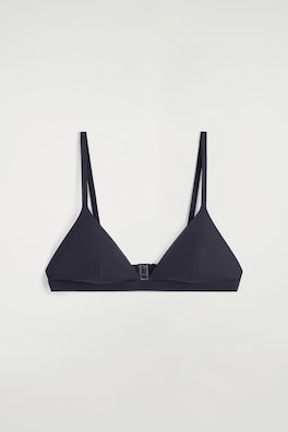 TRIANGLE BIKINI TOP — NAVY 7