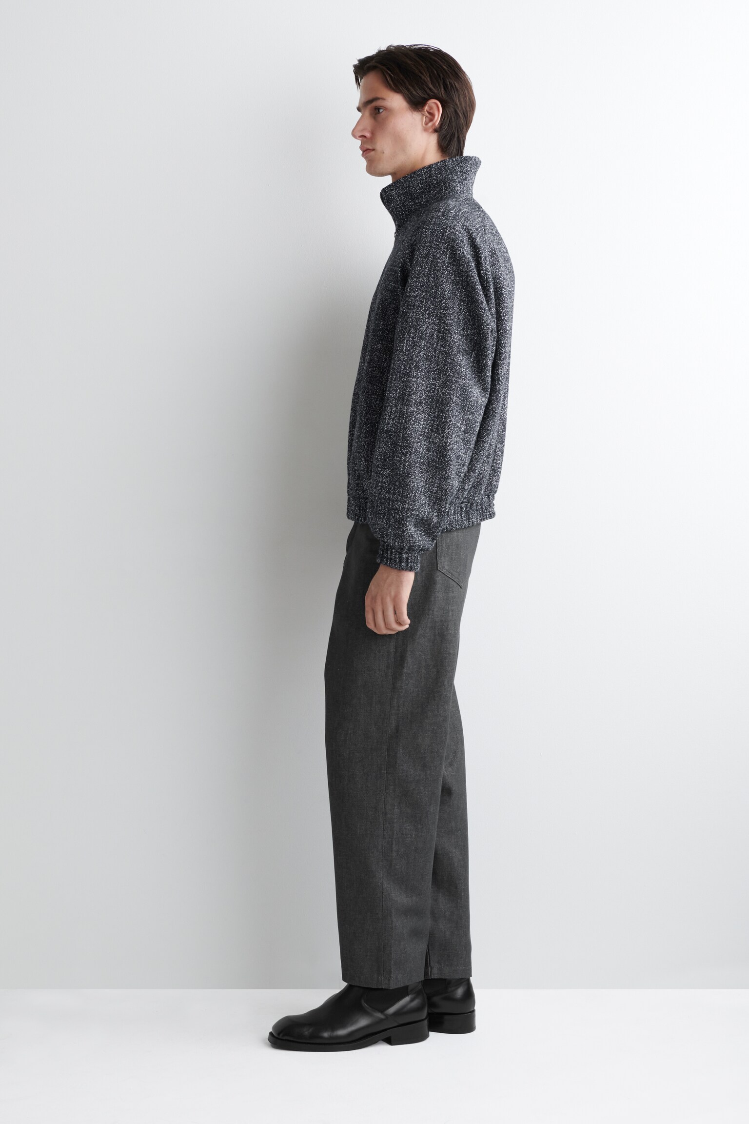 CHAQUETA DEPORTIVA DE TWEED - NEGRO - 7