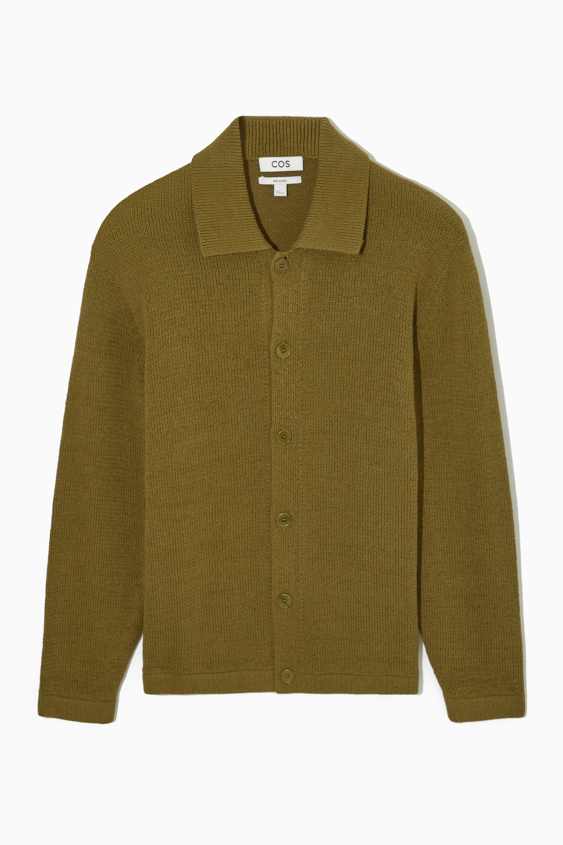 Näytä suurempi kuva: ORGANIC-COTTON KNITTED CARDIGAN - KHAKI - MIEHET | H&M FI 1