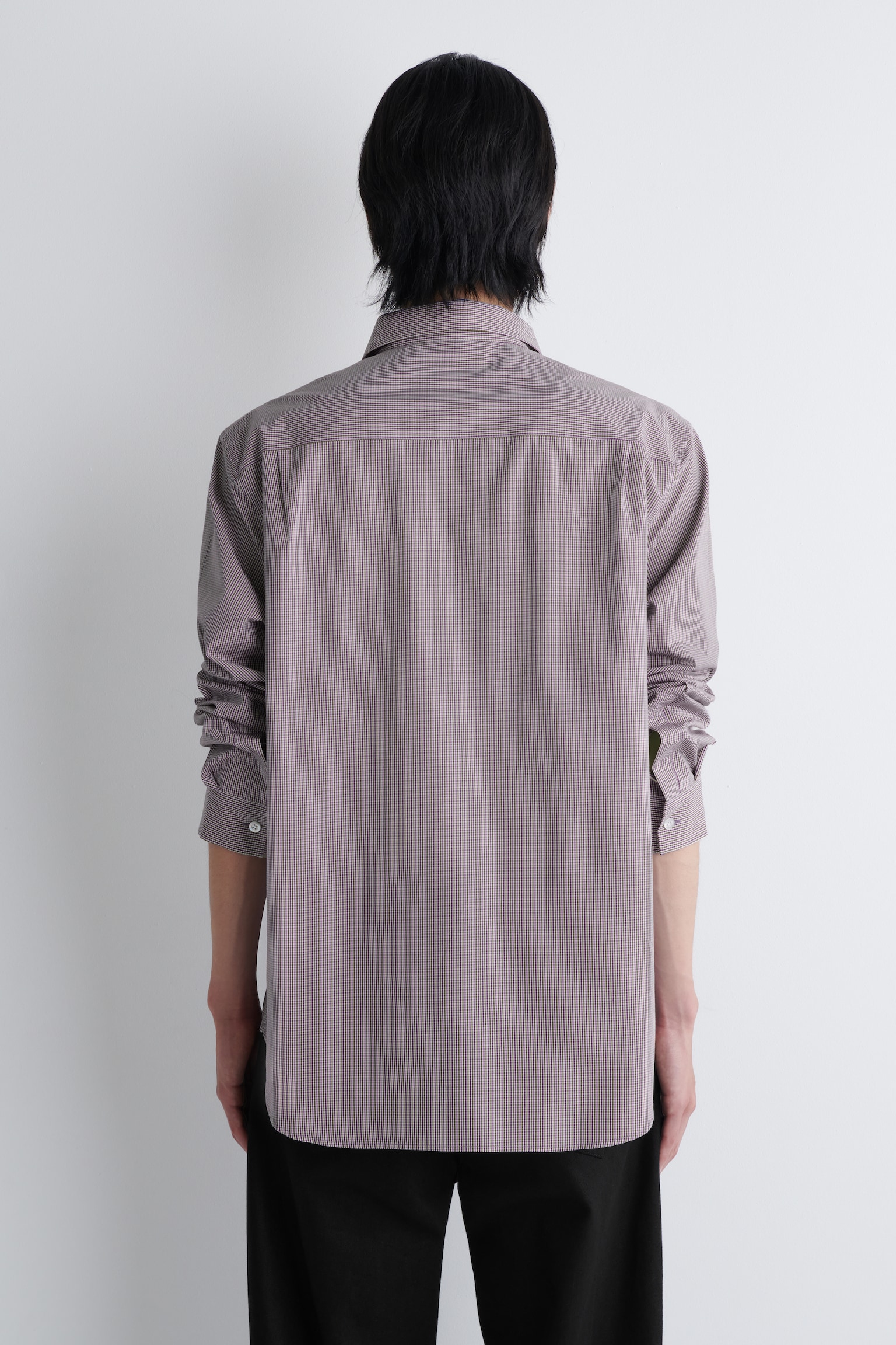 CHEMISE DÉCONTRACTÉE EN POPELINE À CARREAUX - ROUGE / BLEU / CARREAUX - 7