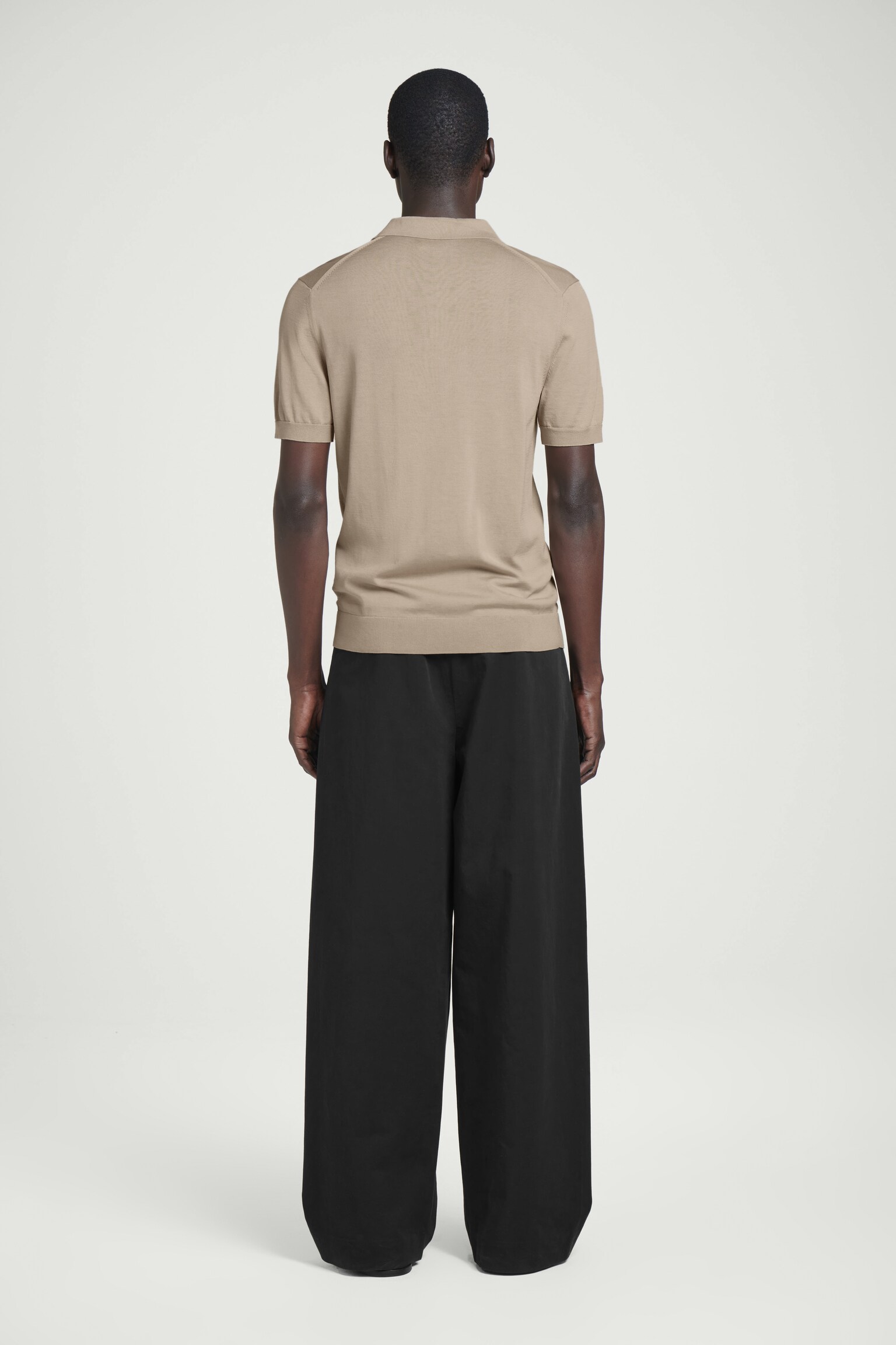 POLO DE SEDA AJUSTADO DE PUNTO - TOPO/AZUL MARINO/NEGRO/TOPO OSCURO - 7