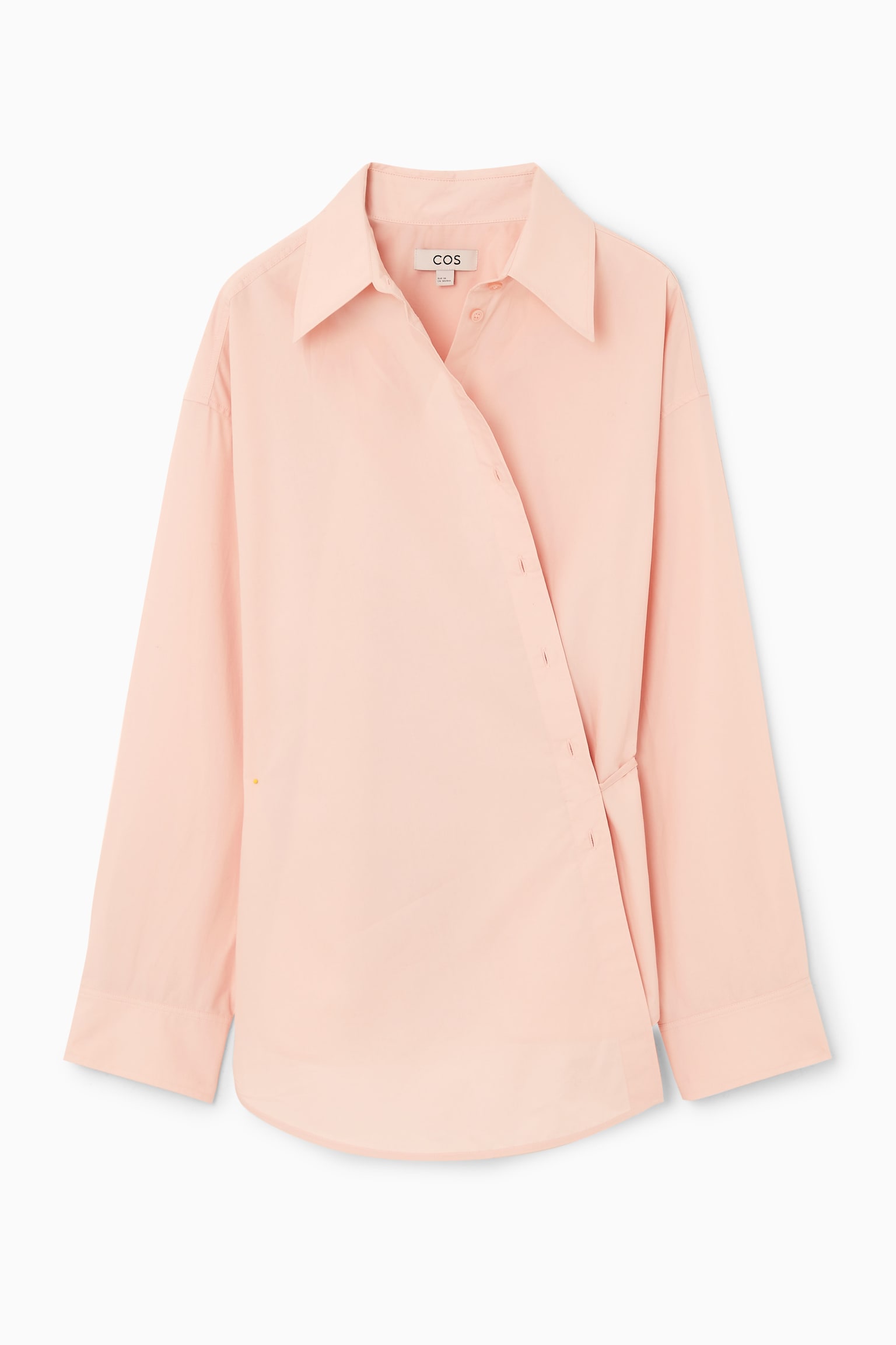 OVERSIZED WRAP SHIRT - PINK/BLACK / FLORAL PRINT