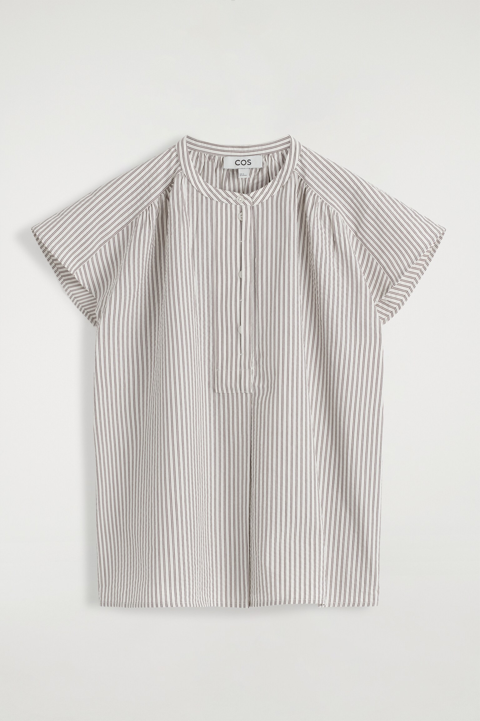 BLUSA DE RAYAS CON MANGAS ACAMPANADAS - BLANCO/RAYAS - 2