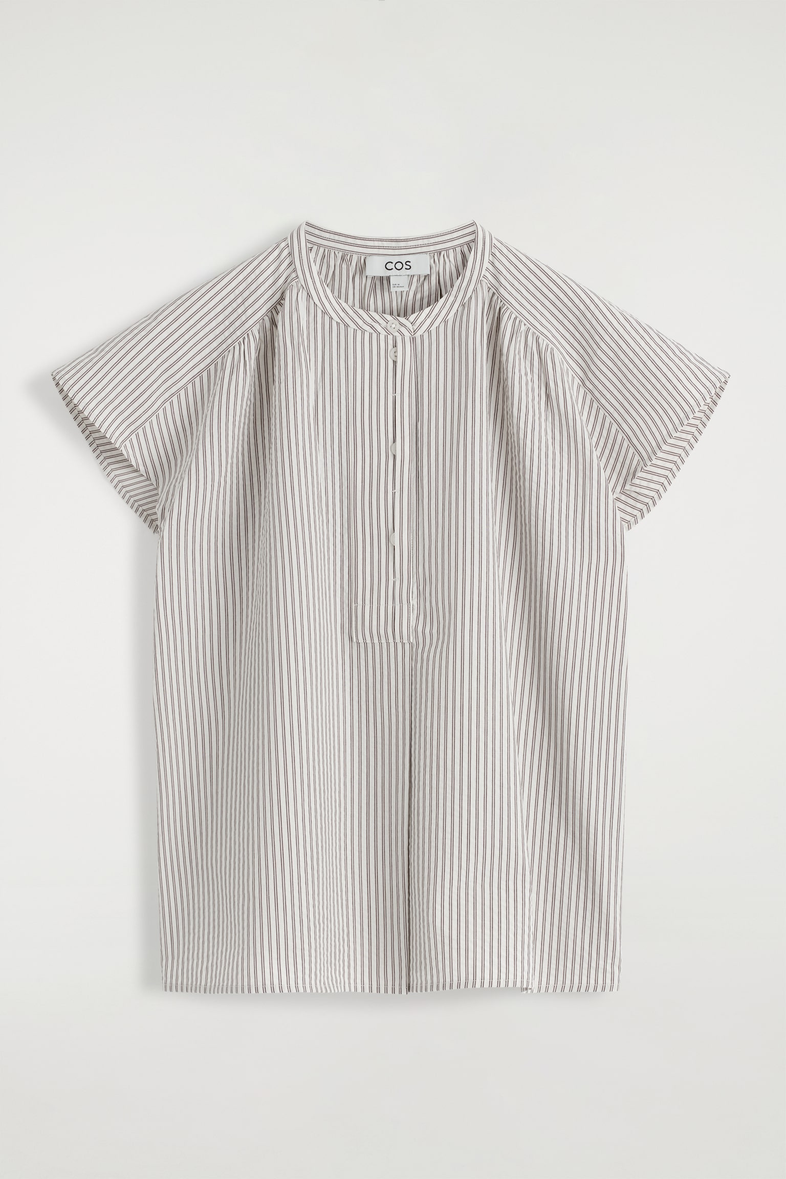 BLUSA DE RAYAS CON MANGAS ACAMPANADAS - BLANCO/RAYAS - 2