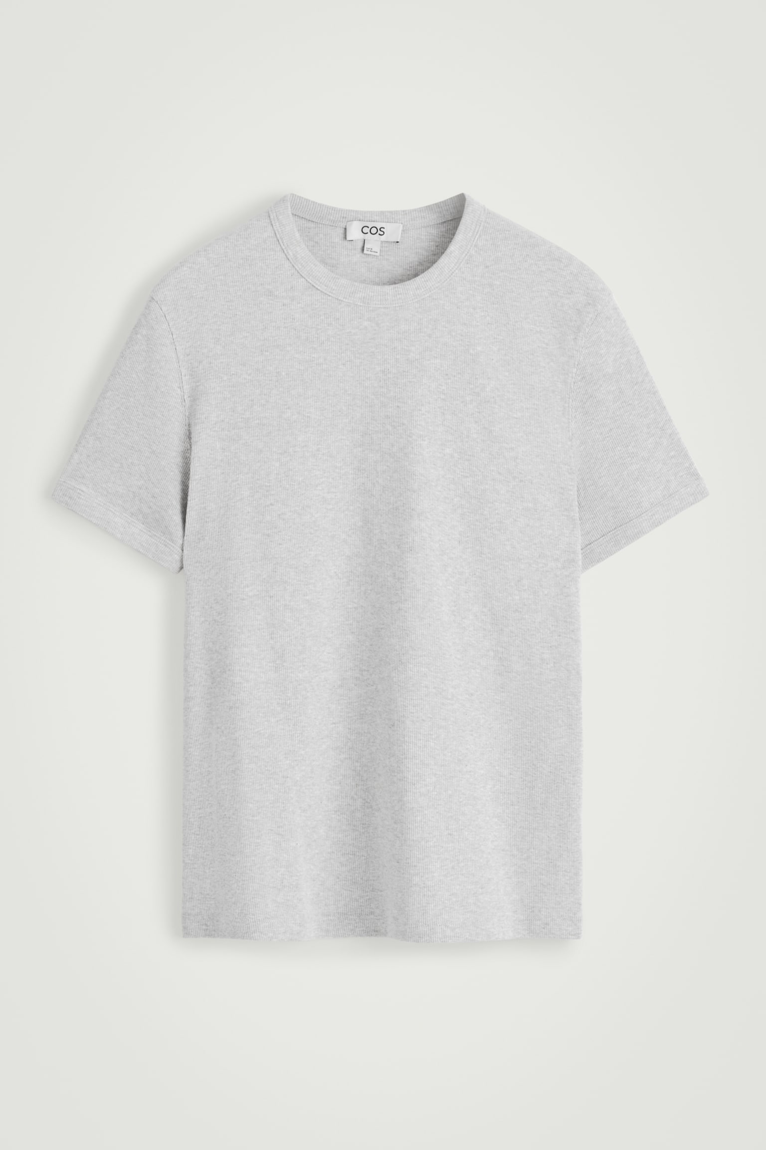 SCHMAL GESCHNITTENES GERIPPTES BAUMWOLL-T-SHIRT - Hellgrau/BRAUN/ANTHRAZIT/HELLBRAUN/NAVYBLAU/KHAKI/DUNKLES KHAKI/BRAUN/WEISS/SCHWARZ - 2