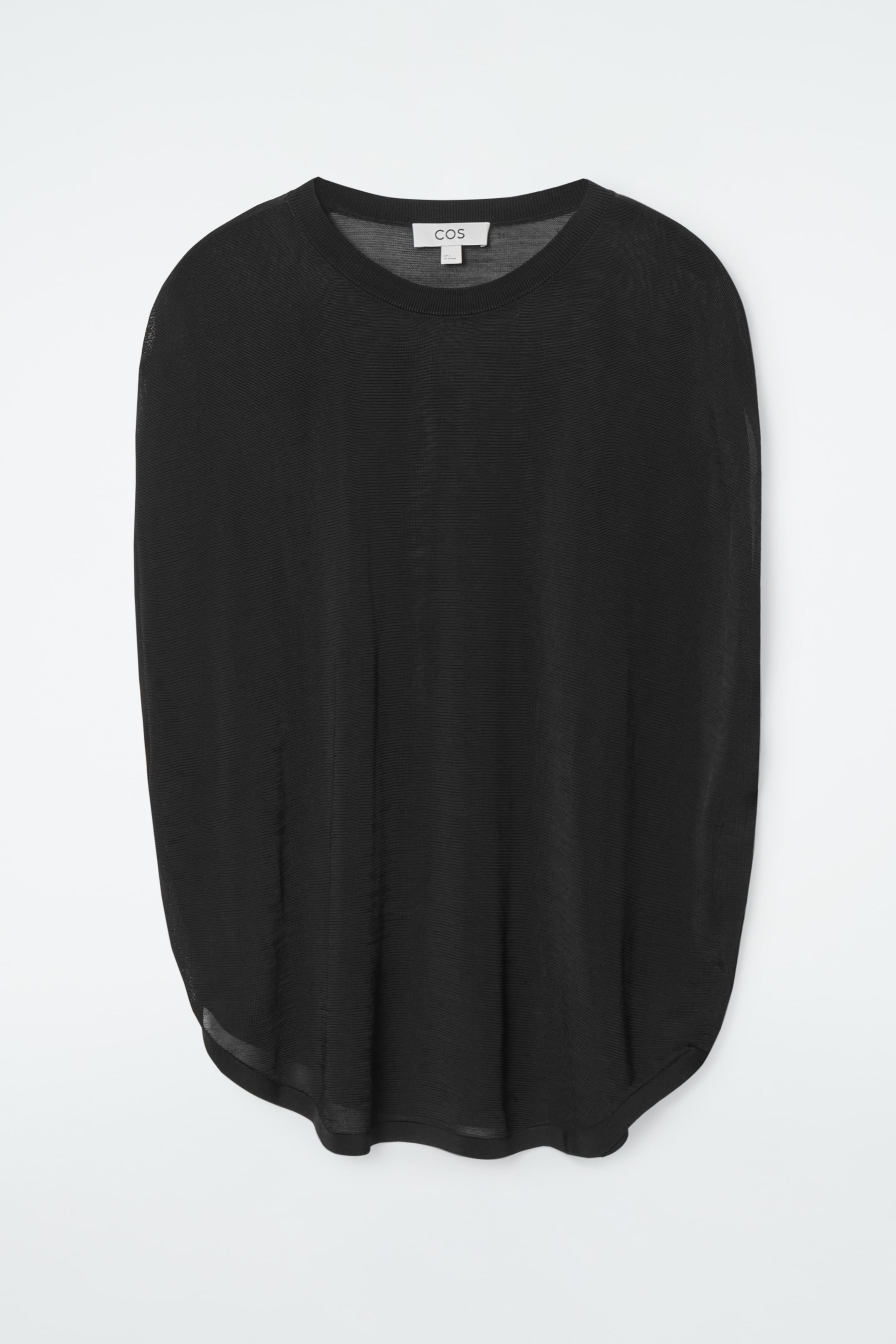 Visa större bild: STICKAD RUNDSKUREN T-SHIRT - SVART - DAM | H&M FI 1