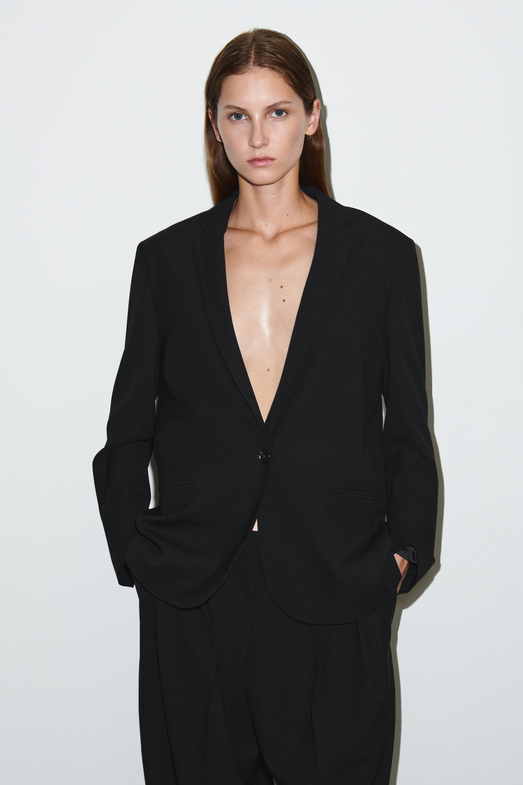 MERINO WOOL-BLEND BLAZER
