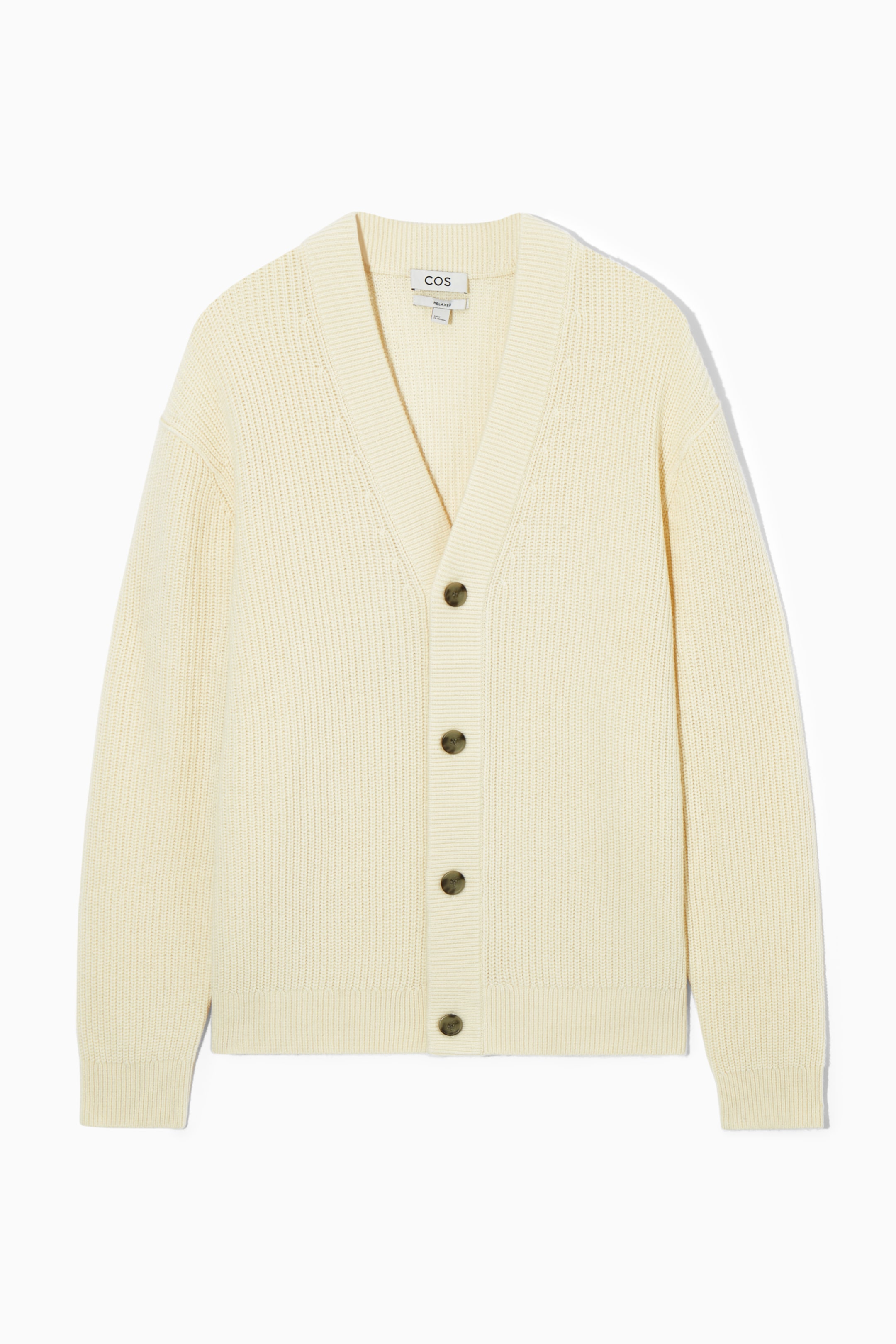 Agrandir l'image: CARDIGAN CÔTELÉ LAINE-CACHEMIRE - CRÈME - HOMME | H&M CH 1