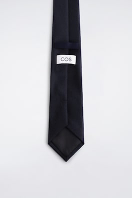 WOOL-FLANNEL TIE — NAVY 4