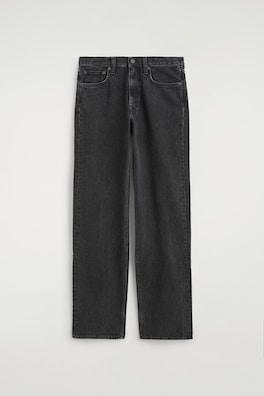 CHORD STRAIGHT-LEG JEANS — FADED BLACK 7