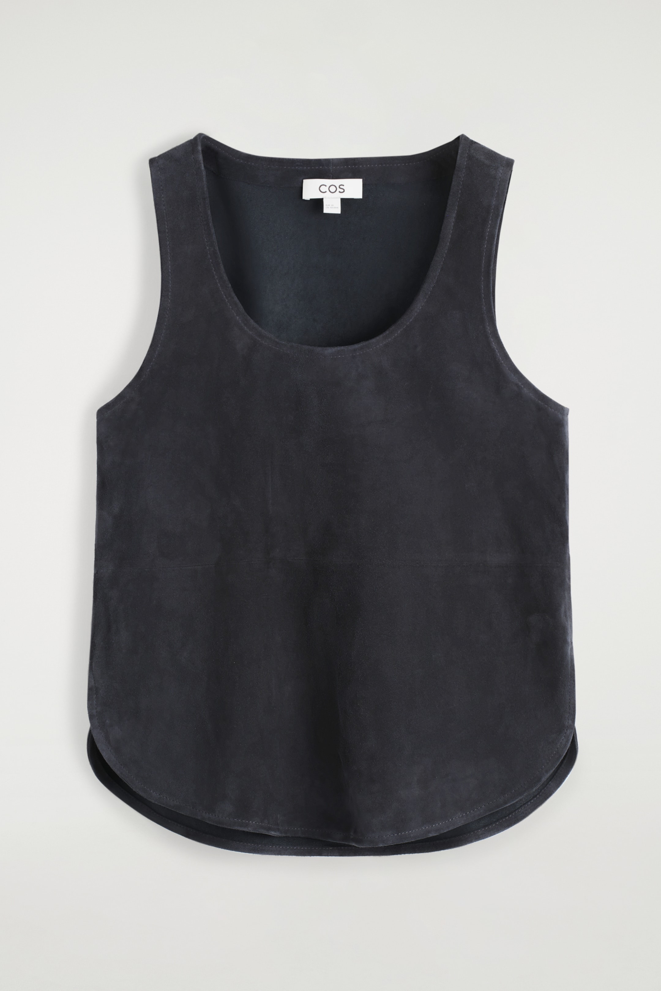 Größeres Bild anzeigen: TANKTOP AUS VELOURSLEDER MIT RUNDEM AUSSCHNITT - ANTHRAZIT - Ladies | H&M AT 6