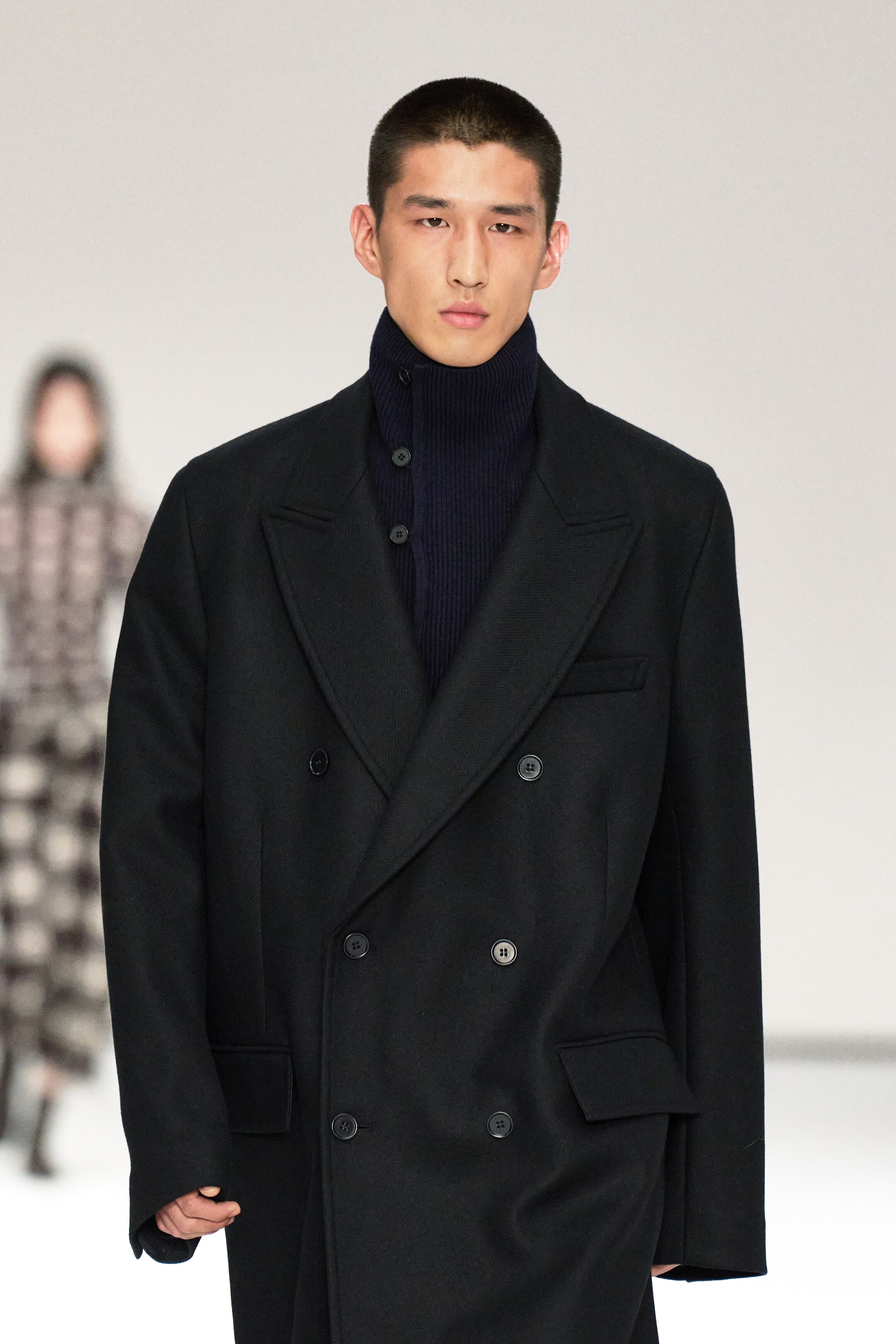 Ingrandisci l'immagine: DOUBLE-BREASTED WOOL LONG COAT - BLACK - UOMO | H&M CH 6