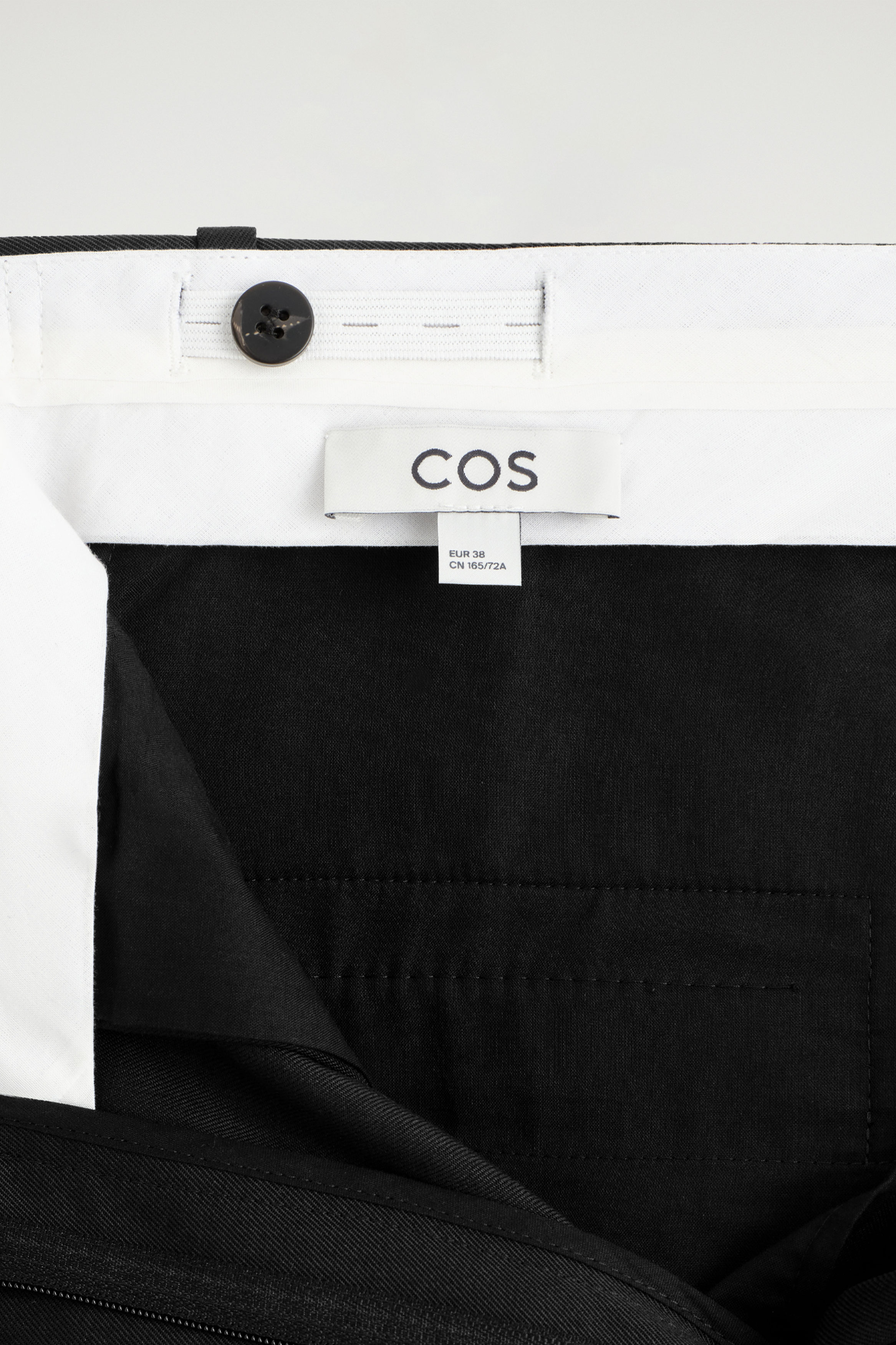 RELAXED TWILL WIDE-LEG PANTS - BLACK | COS US