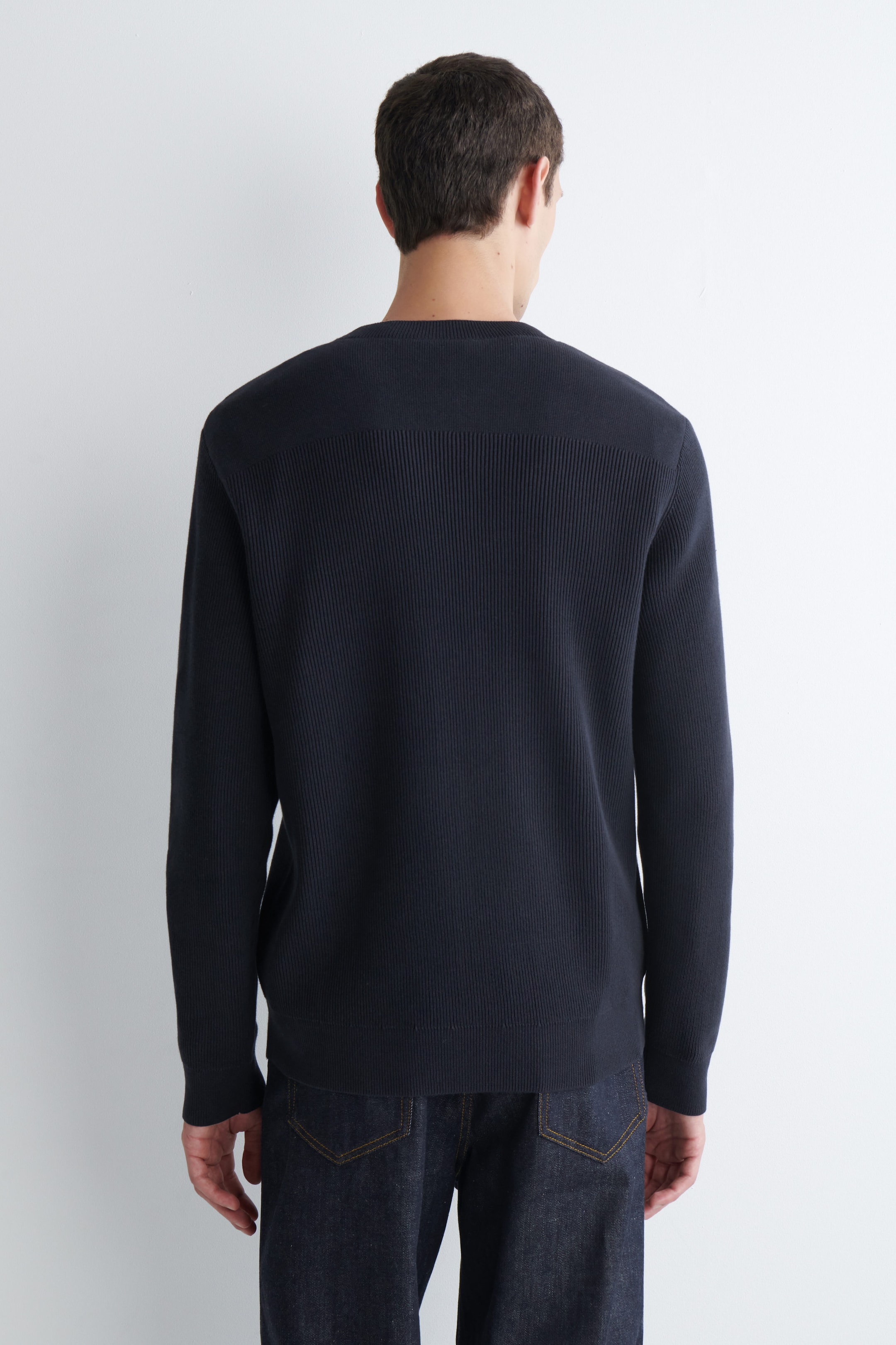 COTTON CREW-NECK SWEATER