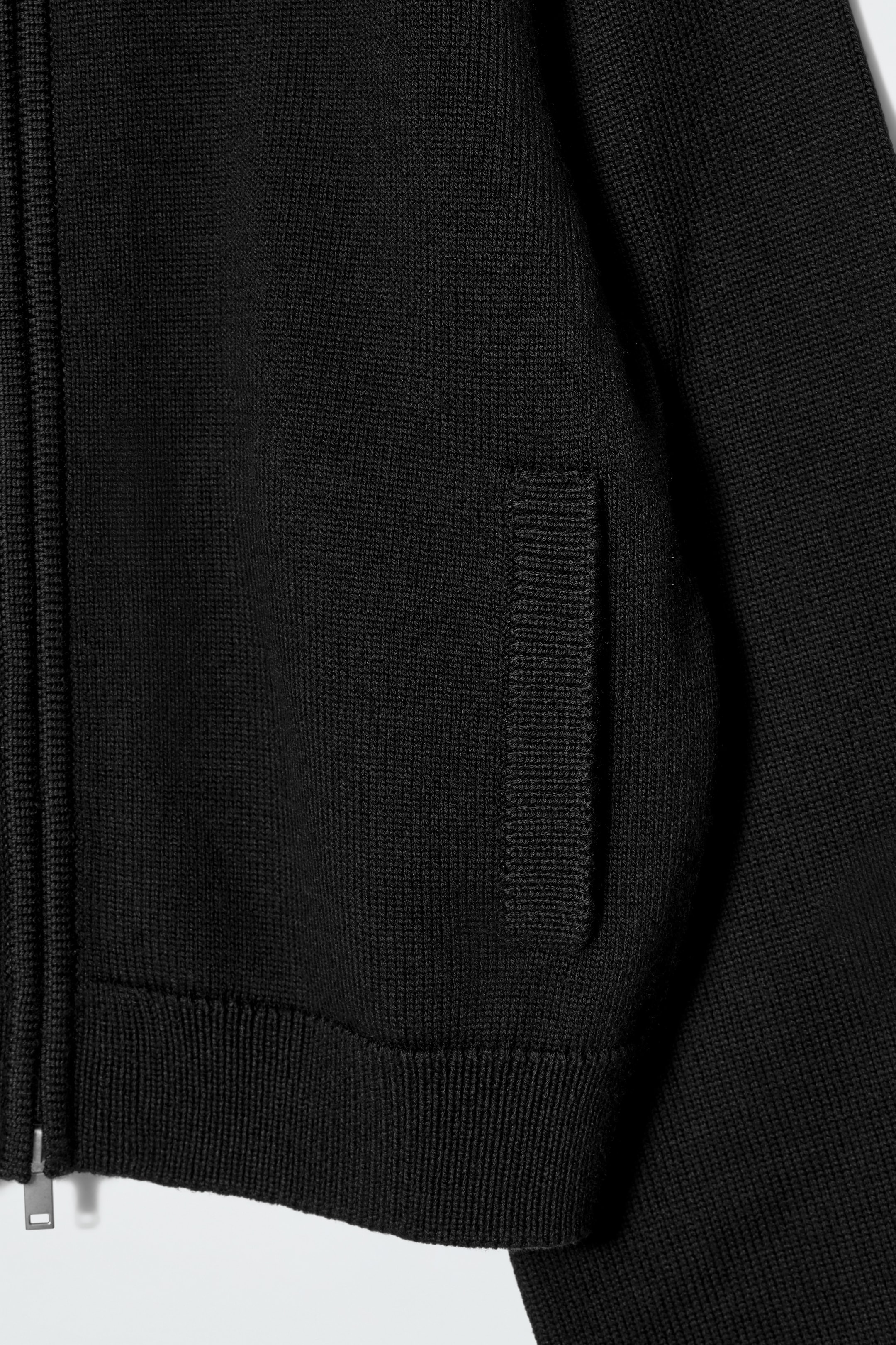 Grotere afbeelding bekijken: POINTELLE-GEBREID WOLLEN JASJE - ZWART - DAMES | H&M BE 7