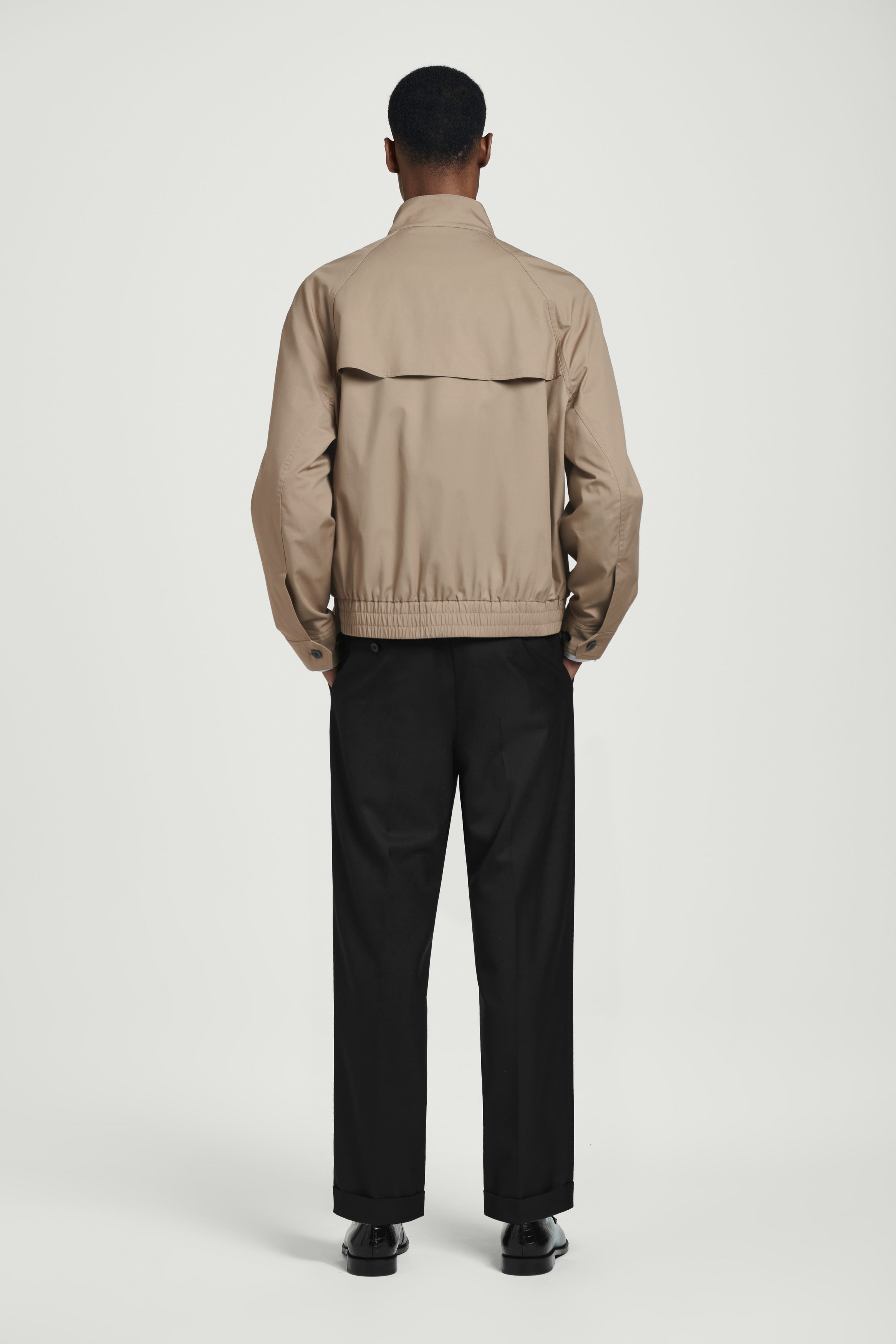 WATER-REPELLENT HARRINGTON JACKET - BEIGE | COS US