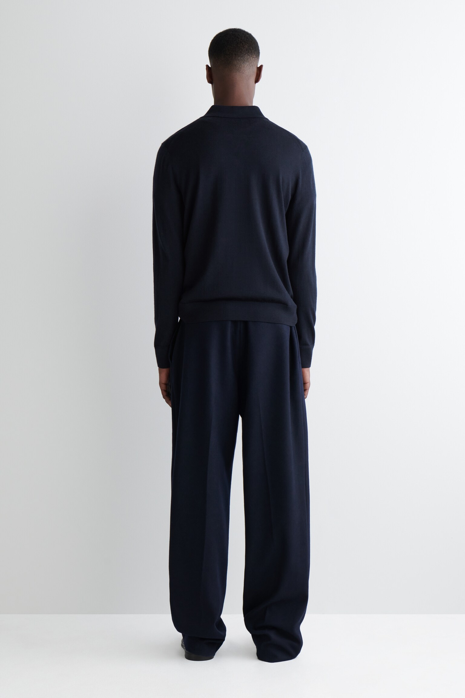 POLO DE LANA MERINO AJUSTADO - AZUL MARINO/NEGRO/BURDEOS - 3