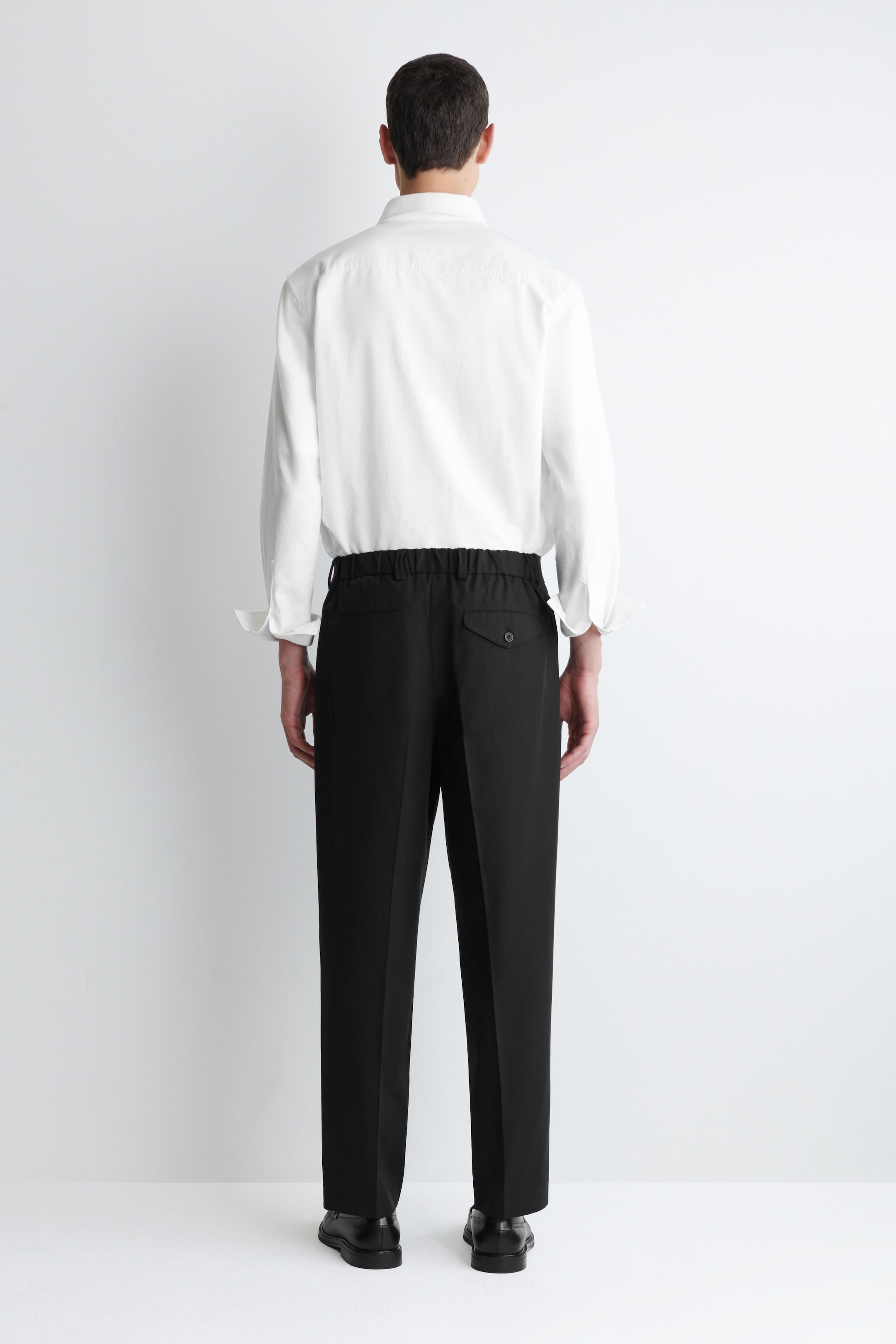 STRAIGHT-LEG COTTON-TWILL PANTS