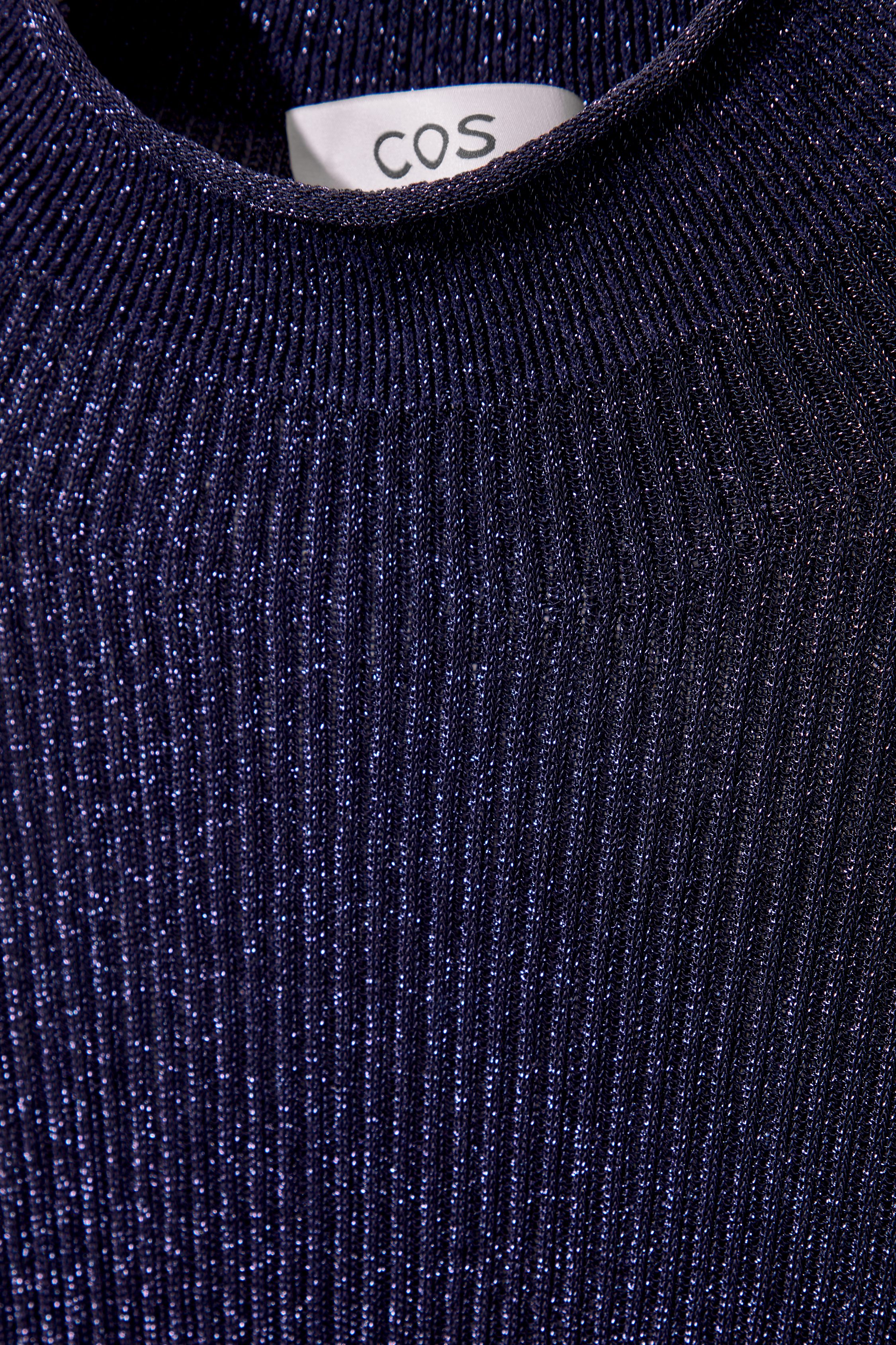 トップス mare Hight Neck Sleeve Less Knit ASOS DESIGN fine knit high neck short sleeve top in black | ASOS