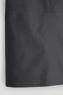 COTTON PENCIL SKIRT — GREY 1