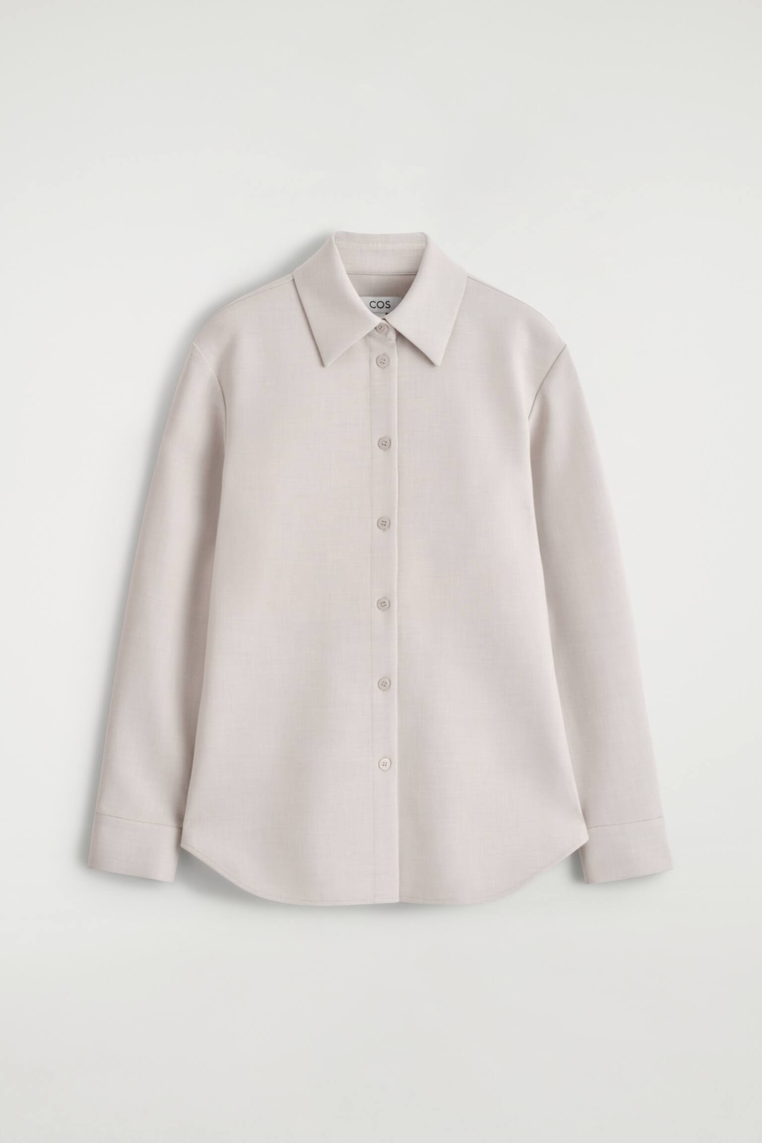 SCHMALES, SKULPTURALES HEMD - Hellgrau - 2