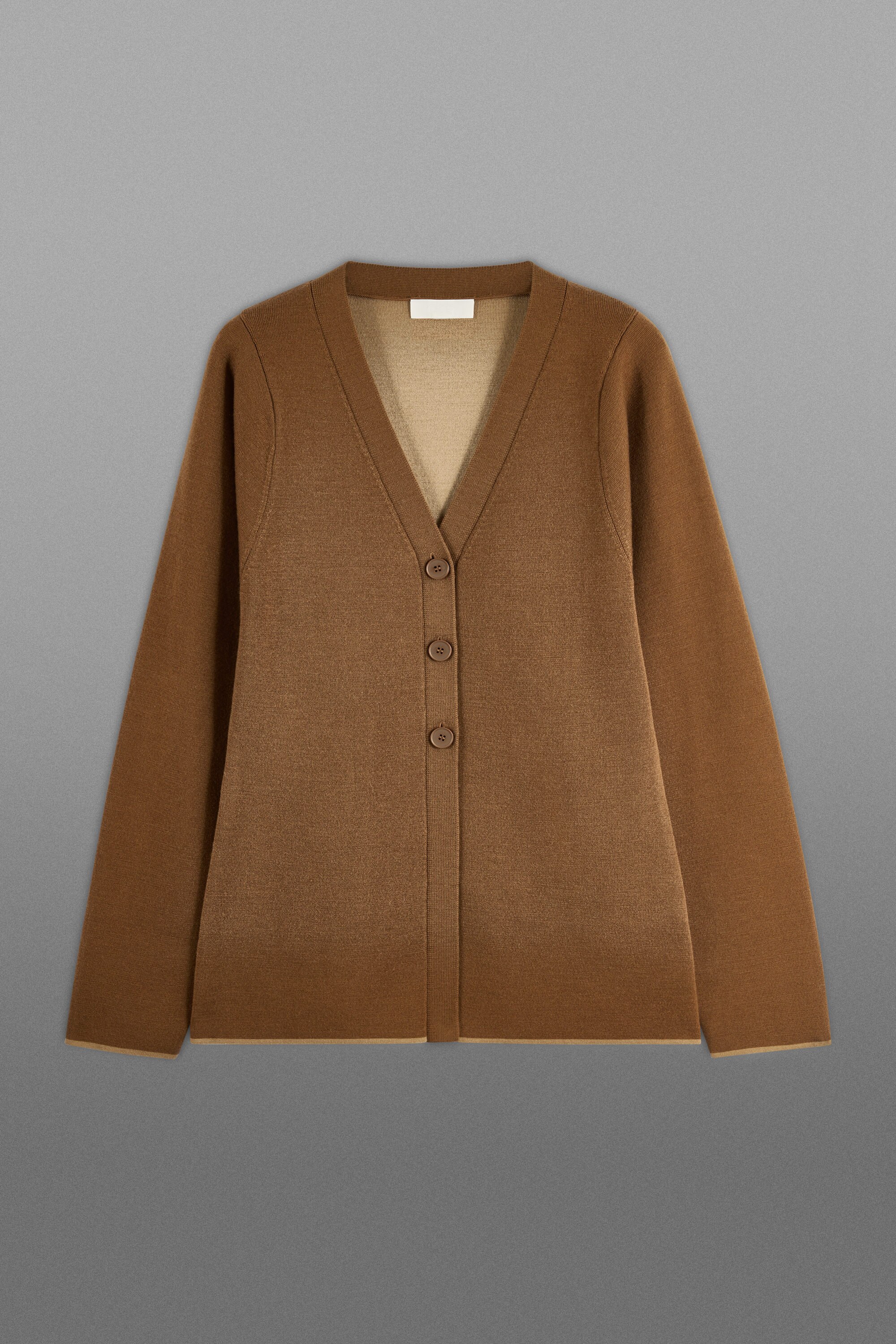 Venica Double collar wool knit cardigan 高品質 venica Double