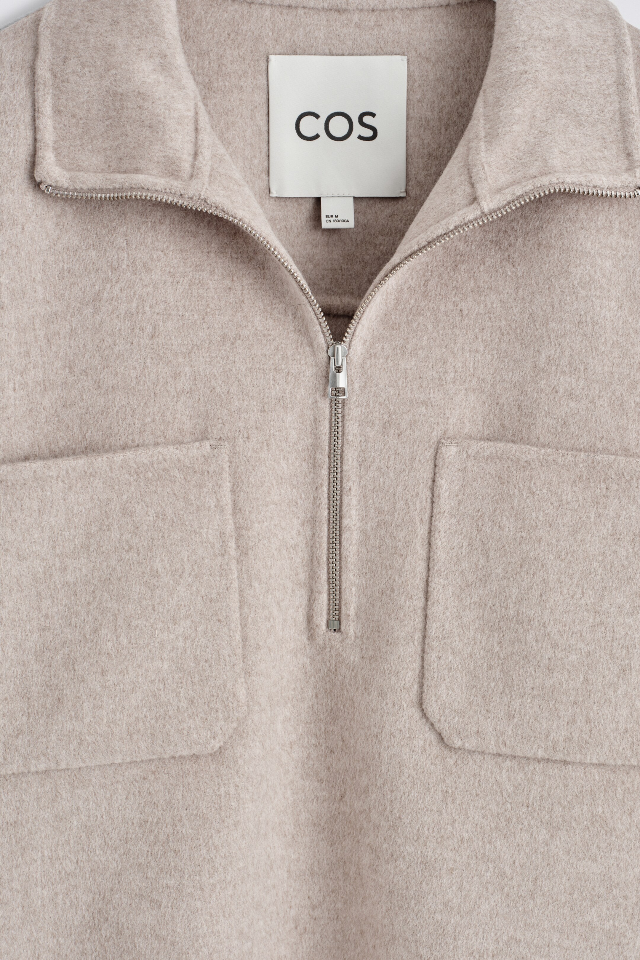 Agrandir l'image: SURCHEMISE DEMI-ZIPPÉE EN LAINE DOUBLE FACE - BEIGE - HOMME | H&M FR 7