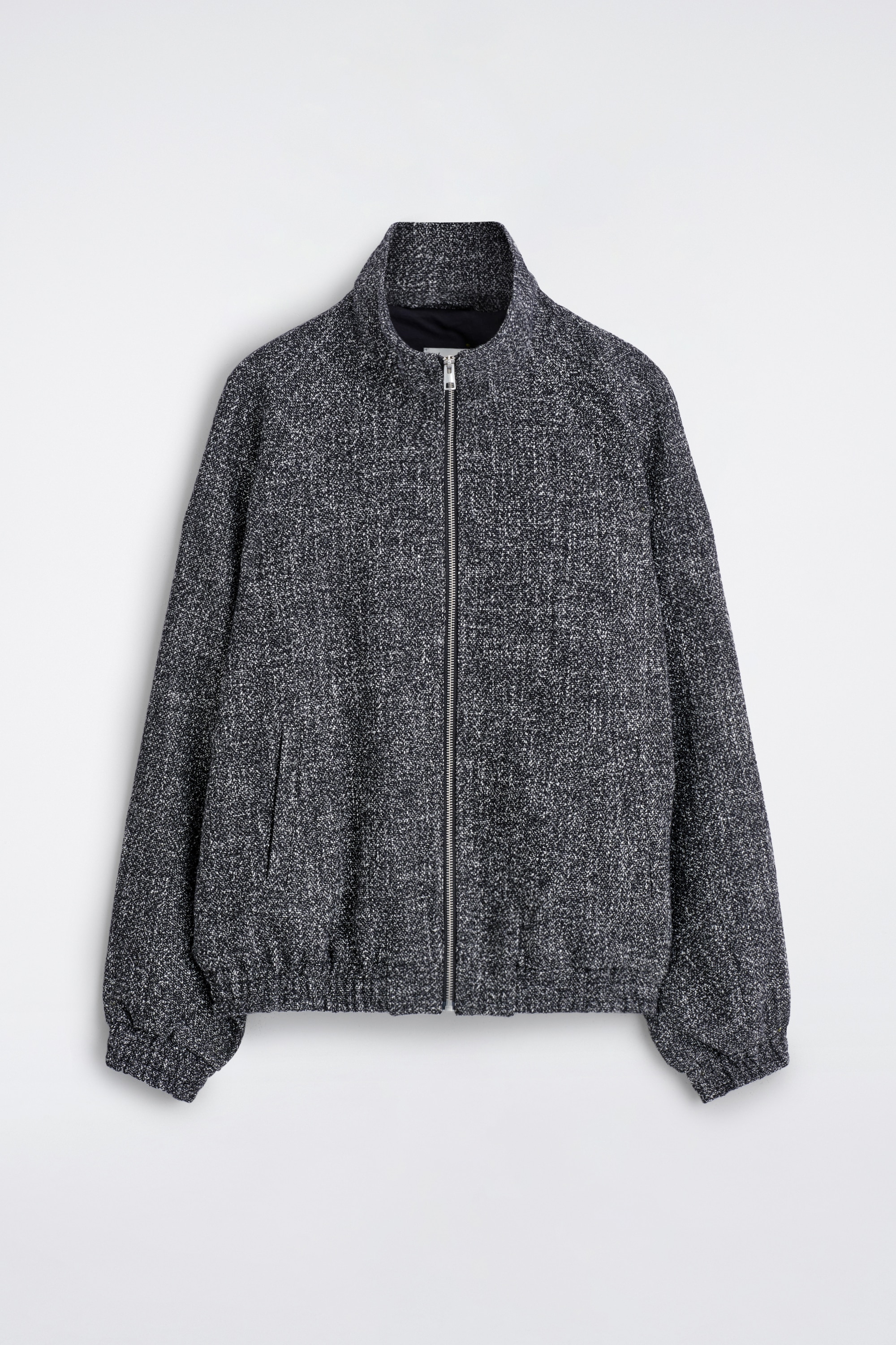 VESTE DE SURVÊTEMENT EN TWEED - NOIR