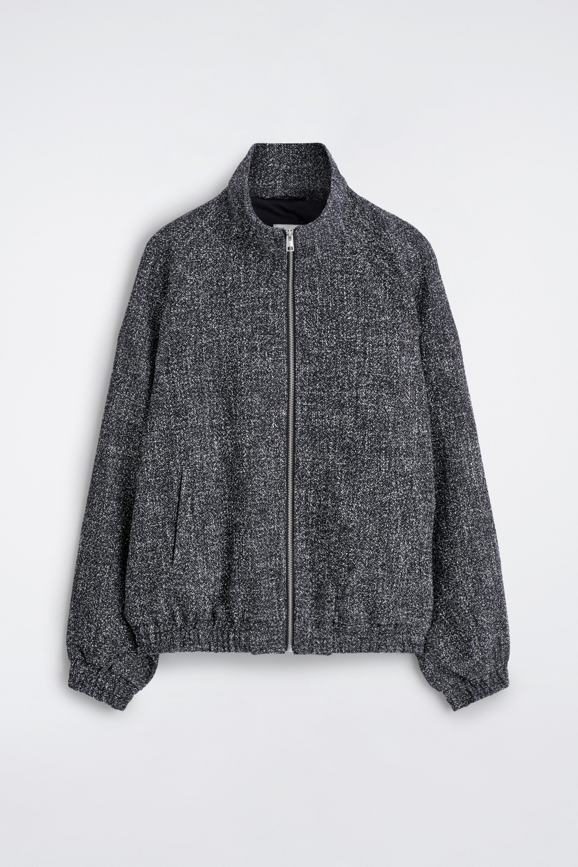 SINGLE-BREASTED TEXTURED-WOOL COAT - GREY | COS