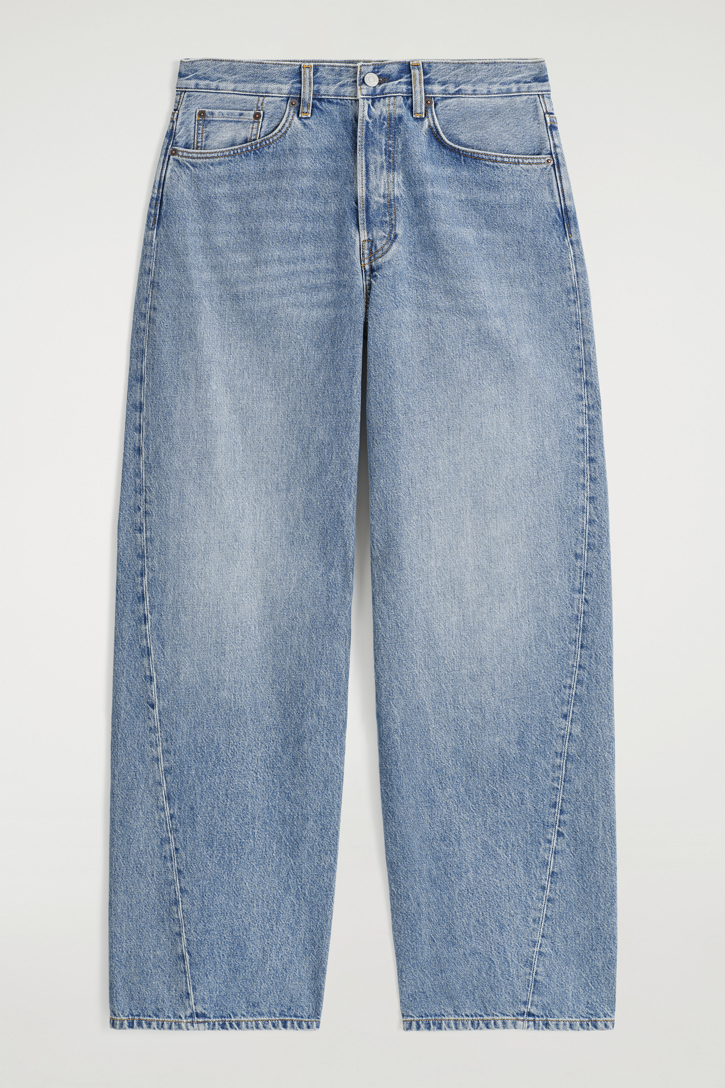 COS フルレングス FACADE JEANS ストレート FACADE STRAIGHT-LEG JEANS - BLUE | COS