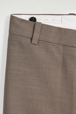 CROPPED WOOL BARREL-LEG TROUSERS — MOLE 1