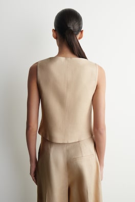 TAILORED WAISTCOAT — BEIGE 3