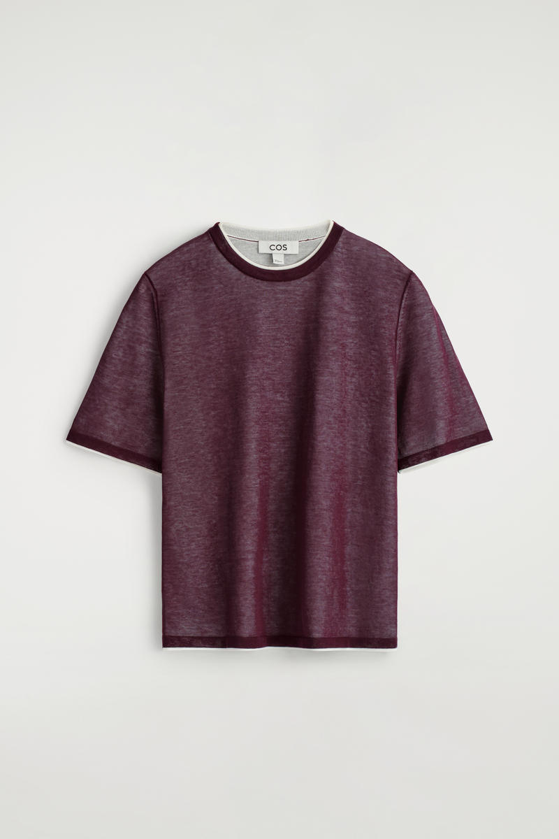 Layered Knitted T-Shirt