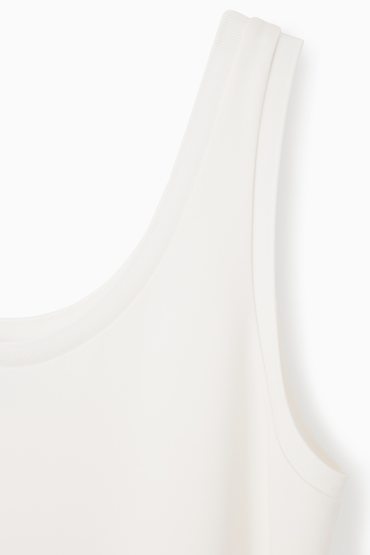 SCOOP-NECK JERSEY MIDI DRESS - WHITE/BLACK/BLUE - 2