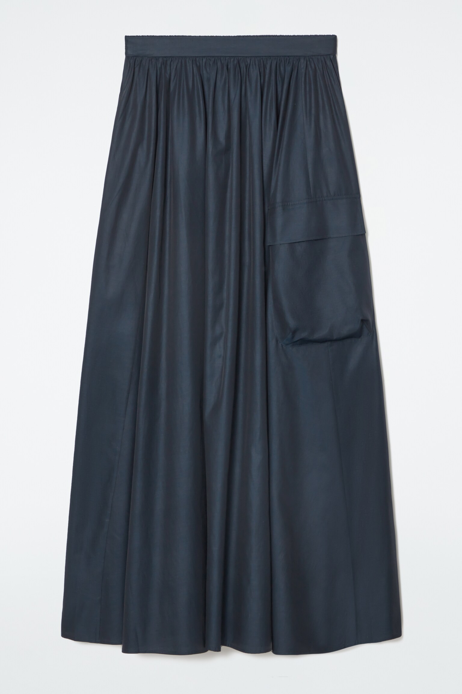 UTILITY A-LINE MAXI SKIRT - NAVY - 1