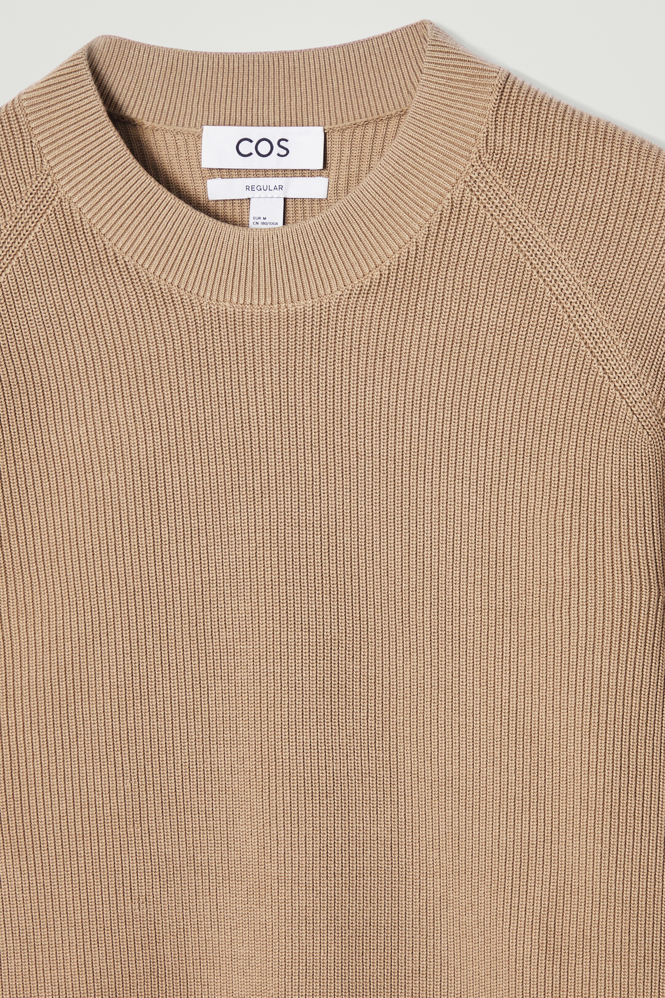 Grösseres Bild ansehen: GERIPPTER STRICKPULLOVER AUS BAUMWOLLE - BEIGE - HERREN | H&M CH 2