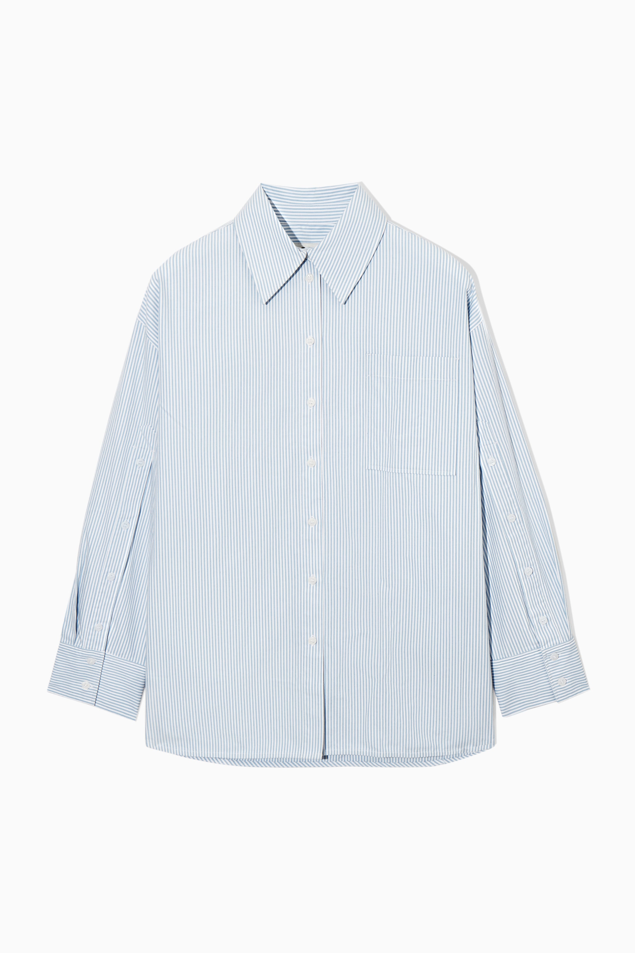 Visa större bild: DEKONSTRUERAD OVERSIZE-SKJORTA - LJUSBLÅ - DAM | H&M FI 1