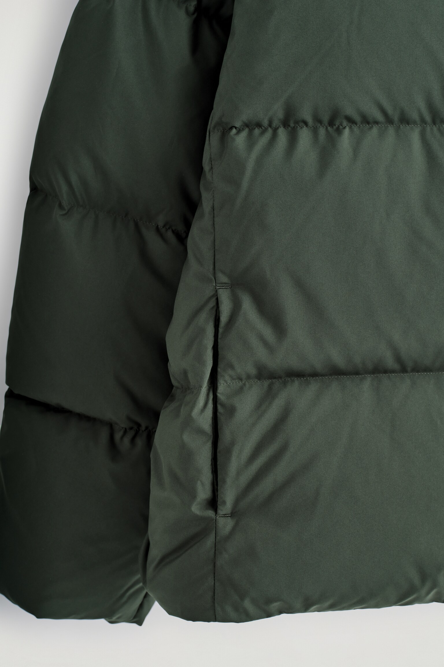 STEPPJACKE MIT KAPUZE - DUNKELGRÜN/DUNKELBRAUN - 6