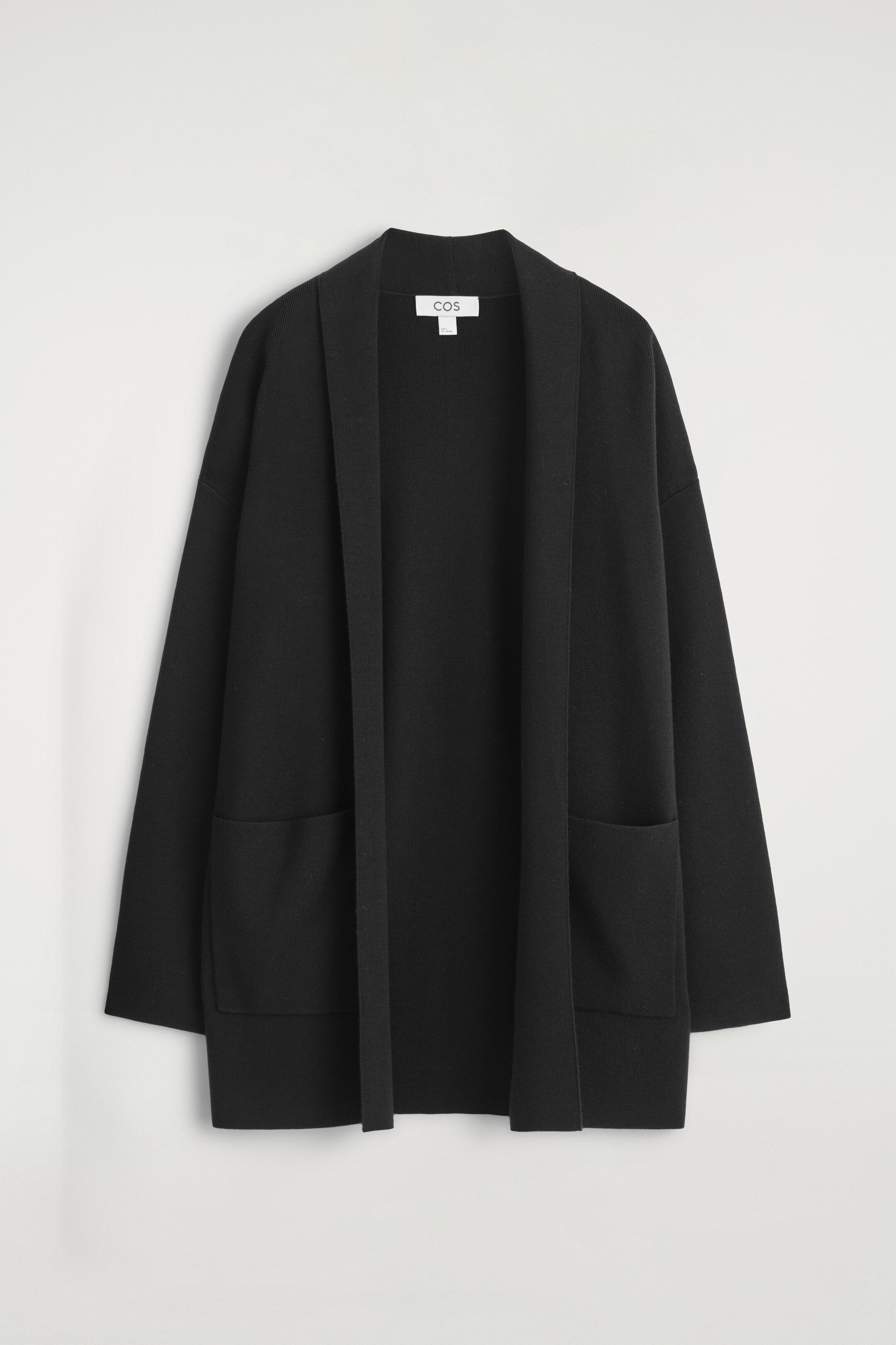 Visualizza immagine più grande: CARDIGAN IN LANA MERINO CON COLLO DRAPPEGGIATO - NERO - DONNA | H&M IT 7