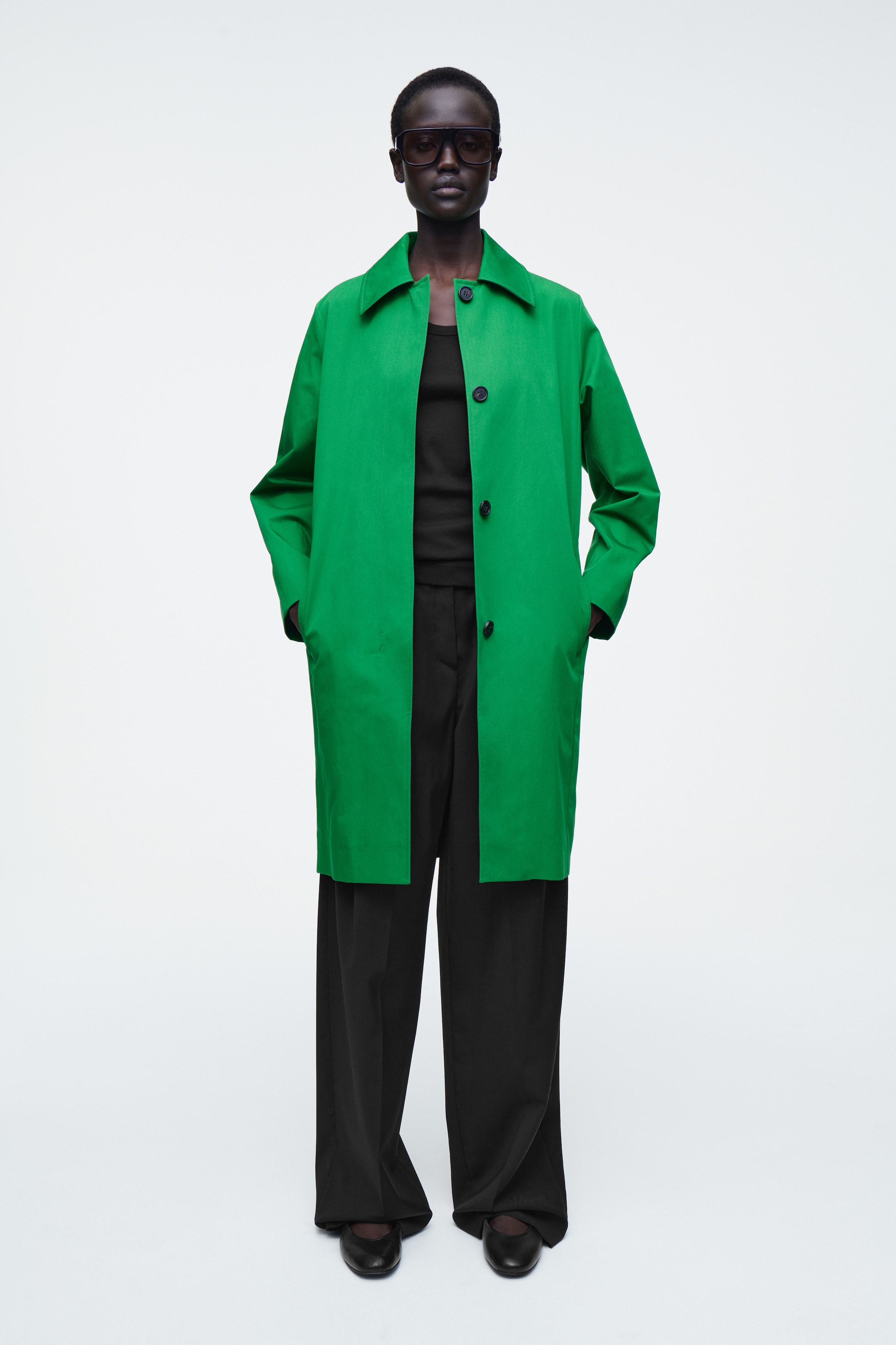 Agrandir l'image: MANTEAU DE MI-SAISON EN COTON - VERT - FEMME | H&M CH 2