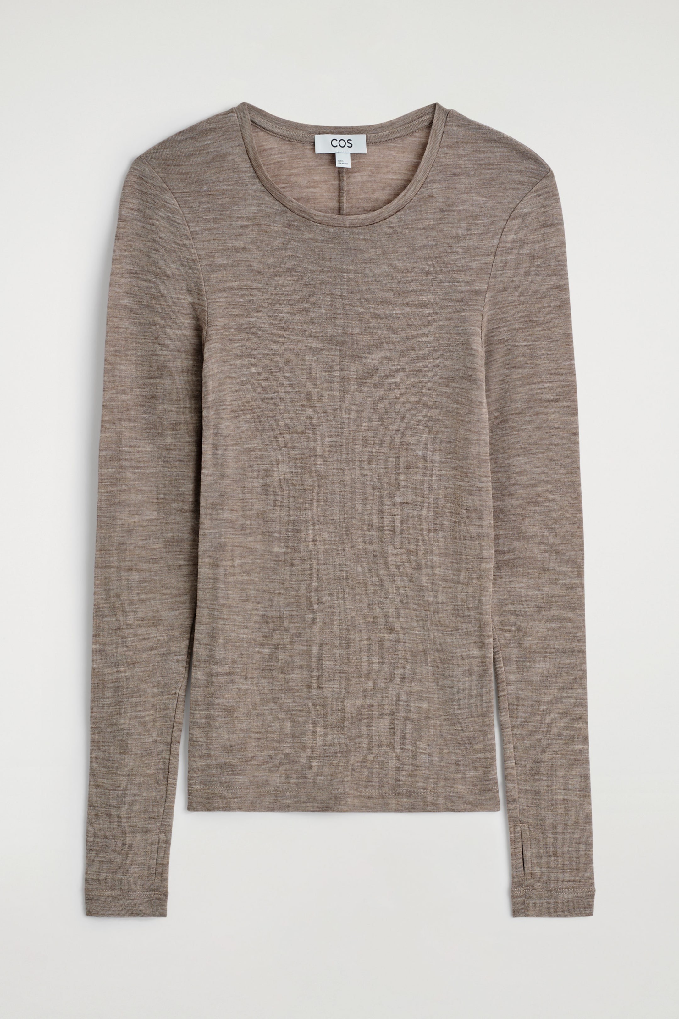 BOILED-WOOL FUNNEL-NECK DRESS