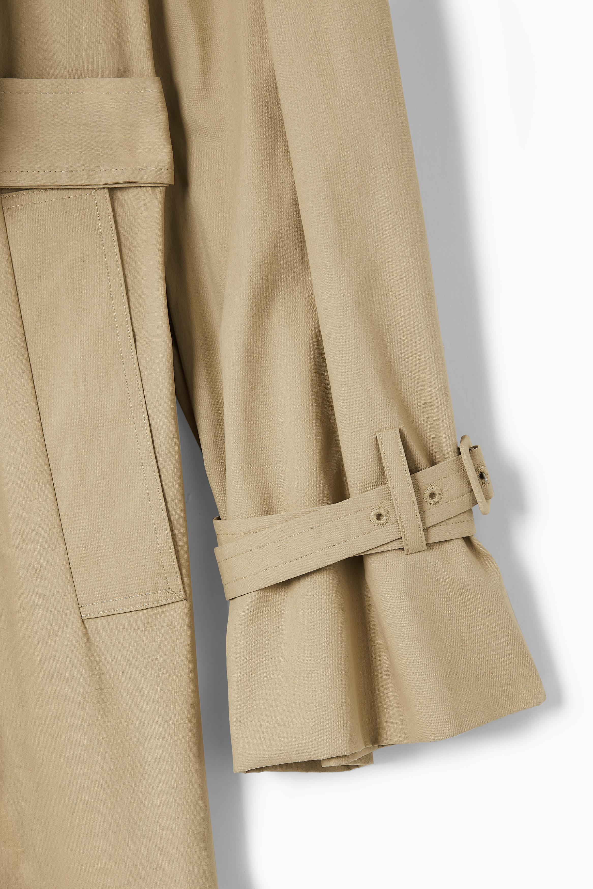 HOODED TRENCH COAT - BEIGE | COS US
