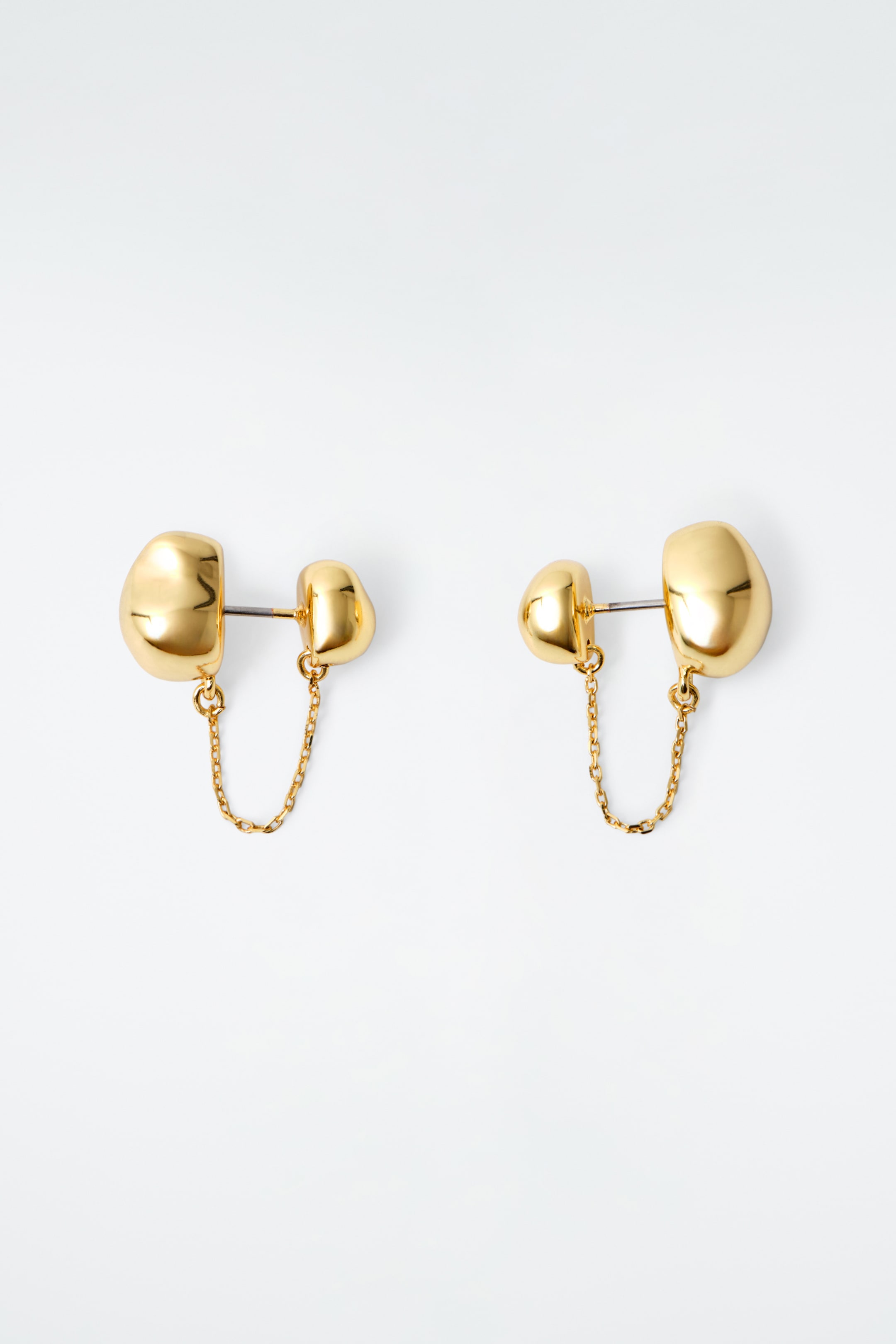 Visualizza immagine più grande: ORECCHINI CON CATENA E DETTAGLI A CIOTTOLO - ORO - DONNA | H&M IT 3